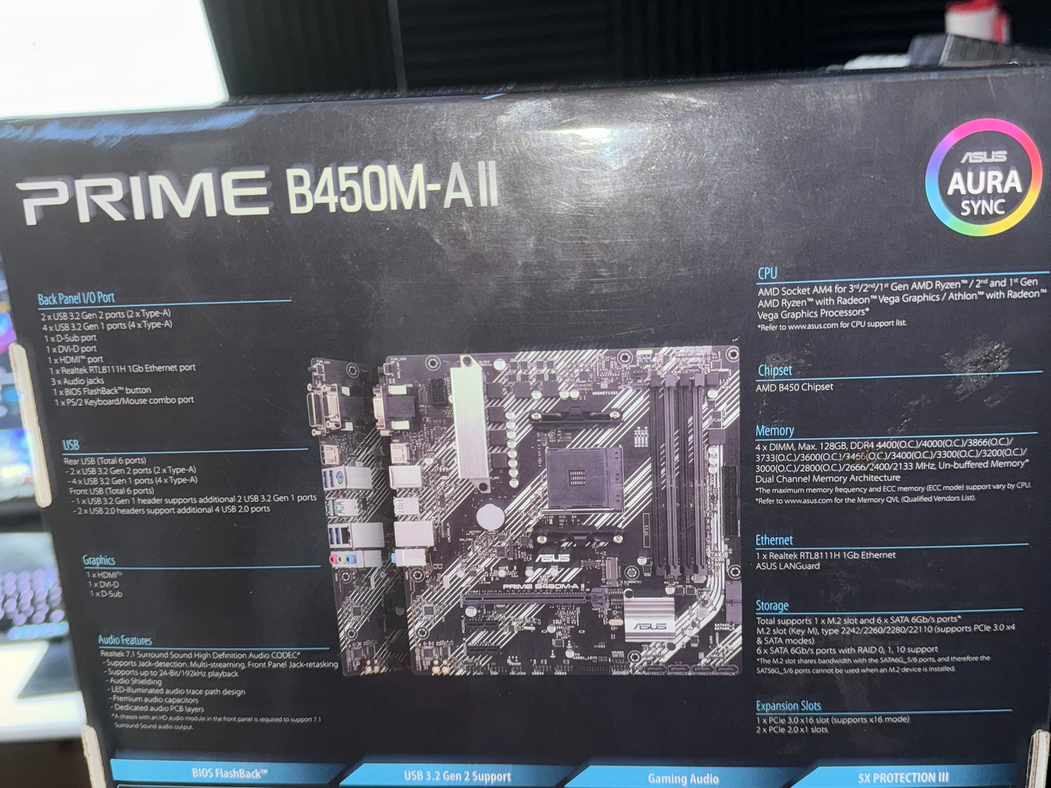 Asus B450M-A II BOX ONLY