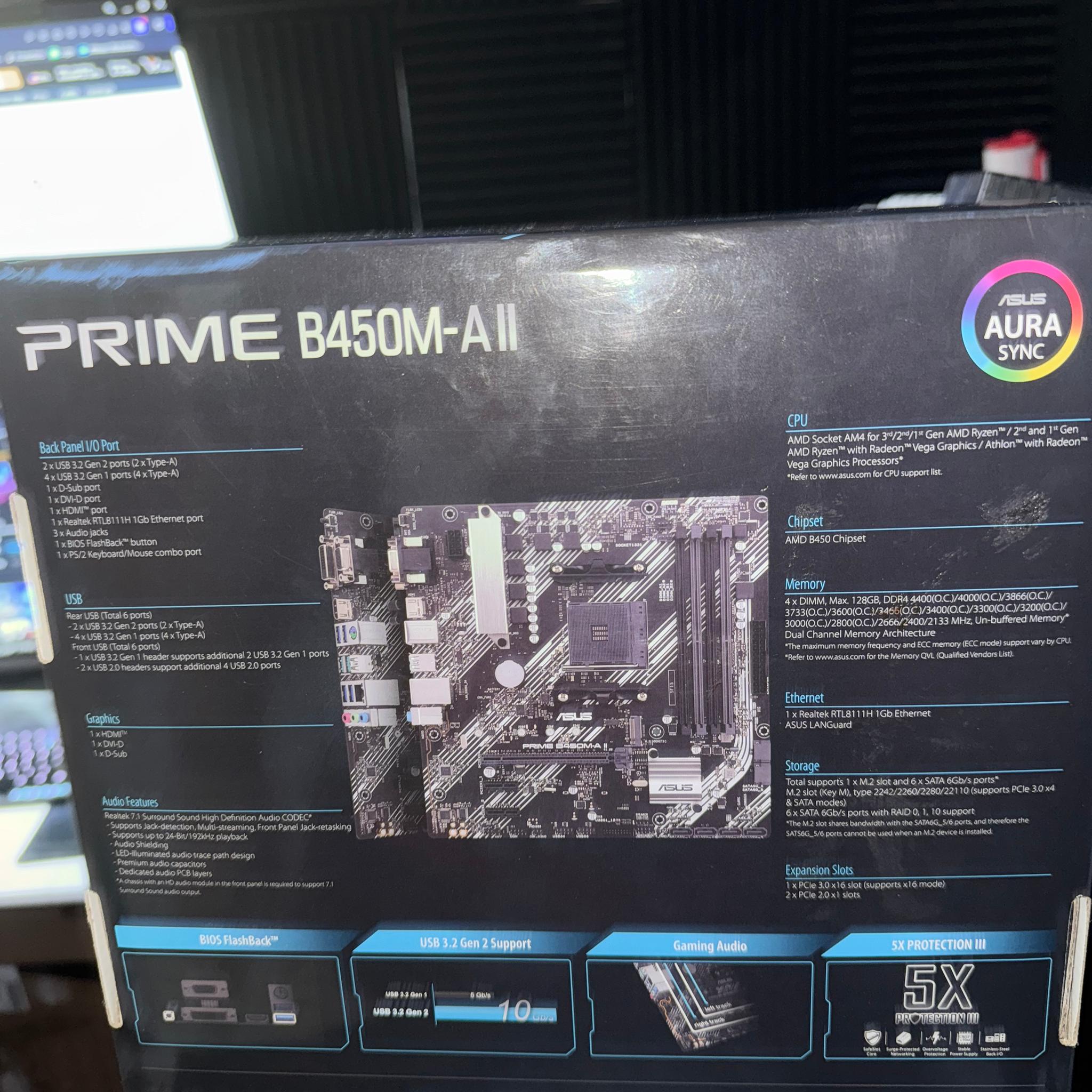 Asus B450M-A II BOX ONLY