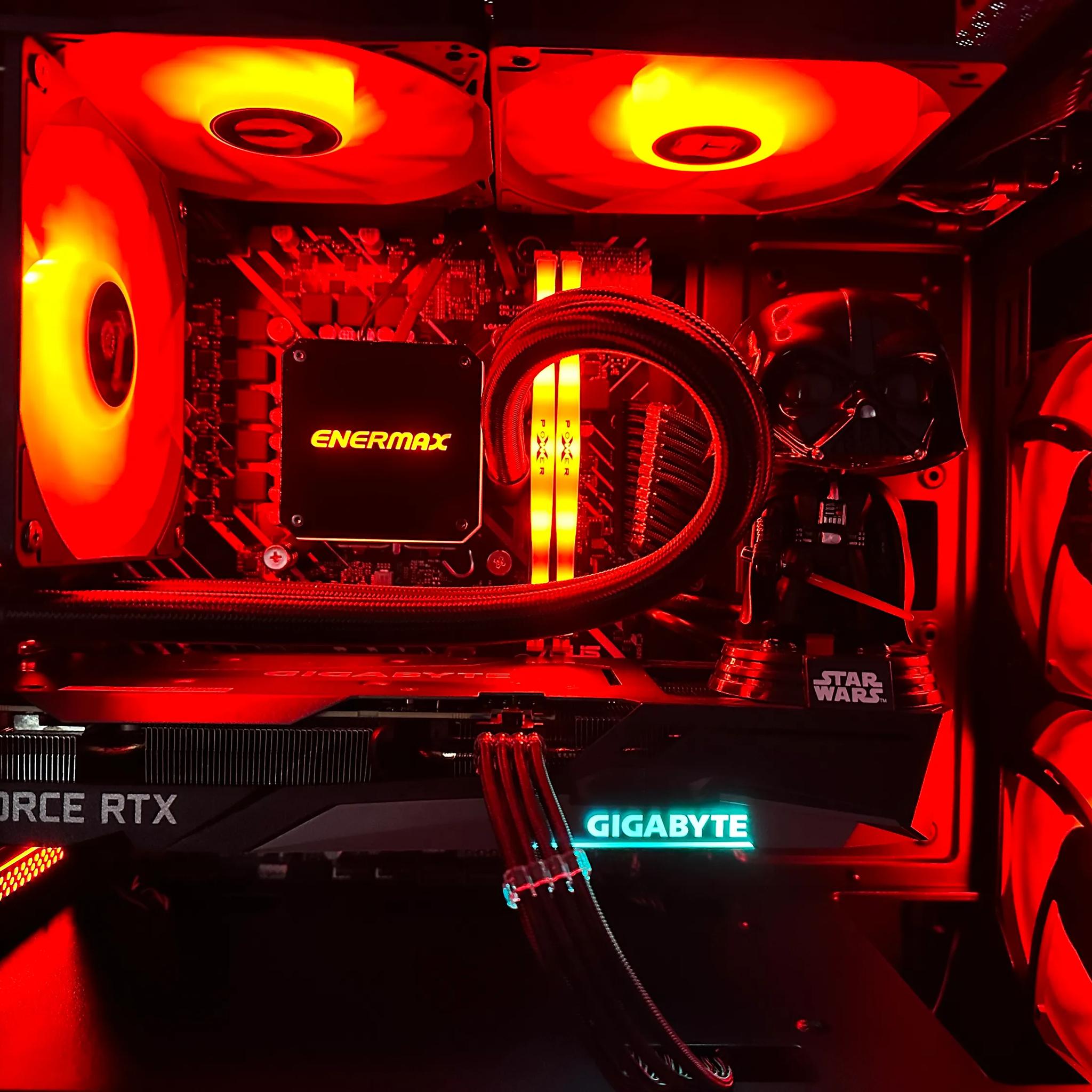 🌌🔫Darth Vader🌌🔫-Gaming PC-Nvidia RTX 3060 12GB-Intel i5 12400 6Cores-32GB DDR4 -1TB NVME