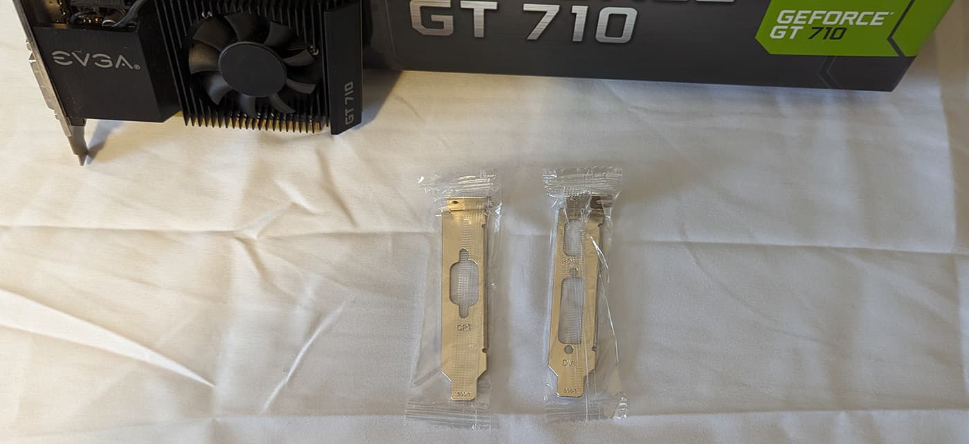 EVGA Nvidia GeForce GT 710 1GB DDR3 Low Profile PCIe 2.0 x8 Graphics Card - P/N: 01G-P3-2711-KR