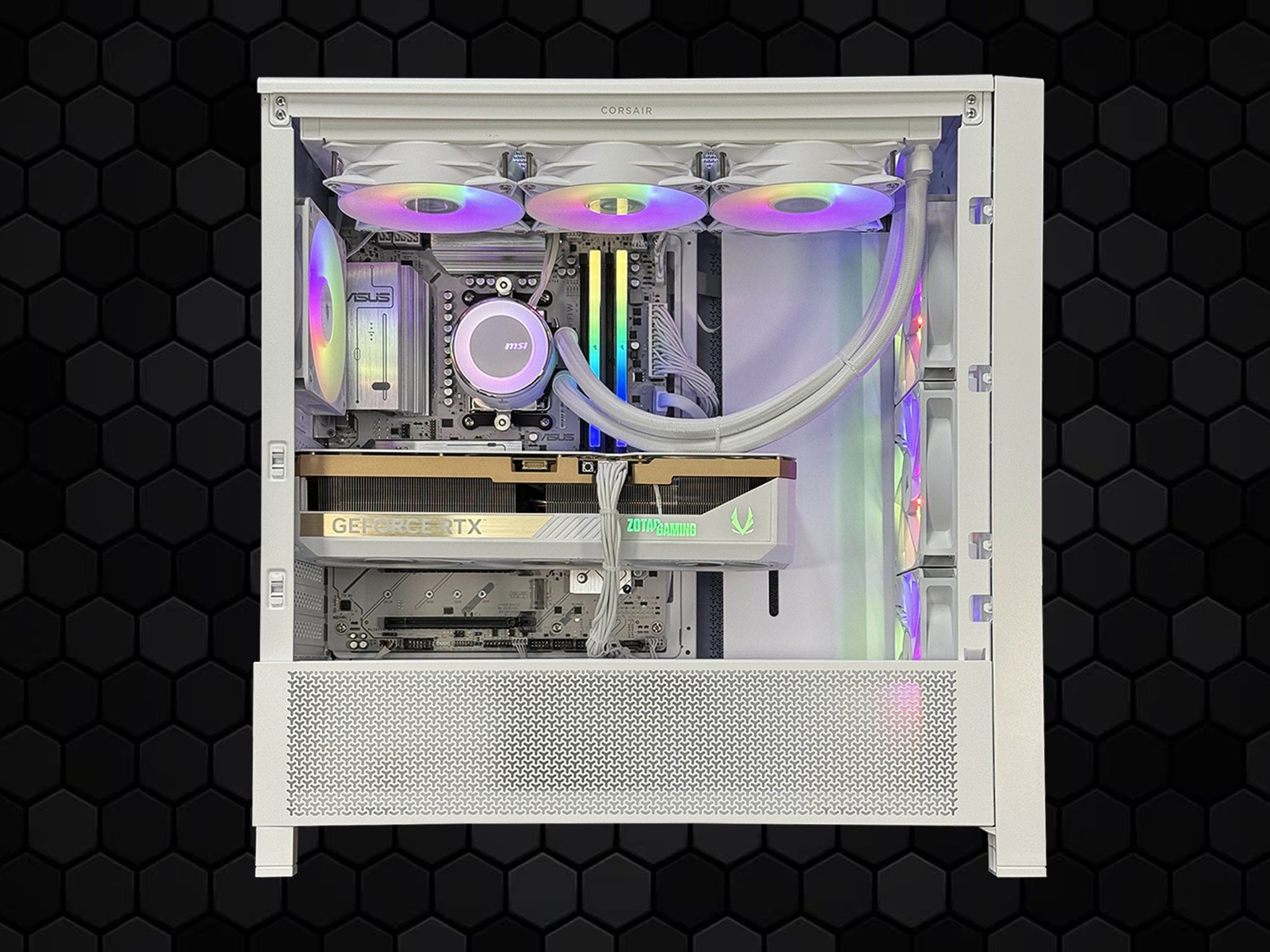 Ryzen 7 9800X3D | RTX 5090 | 32GB DDR5 (6000 MT/s) | 2TB SSD | 1200W Gold PSU | Lumen Quasar [White]