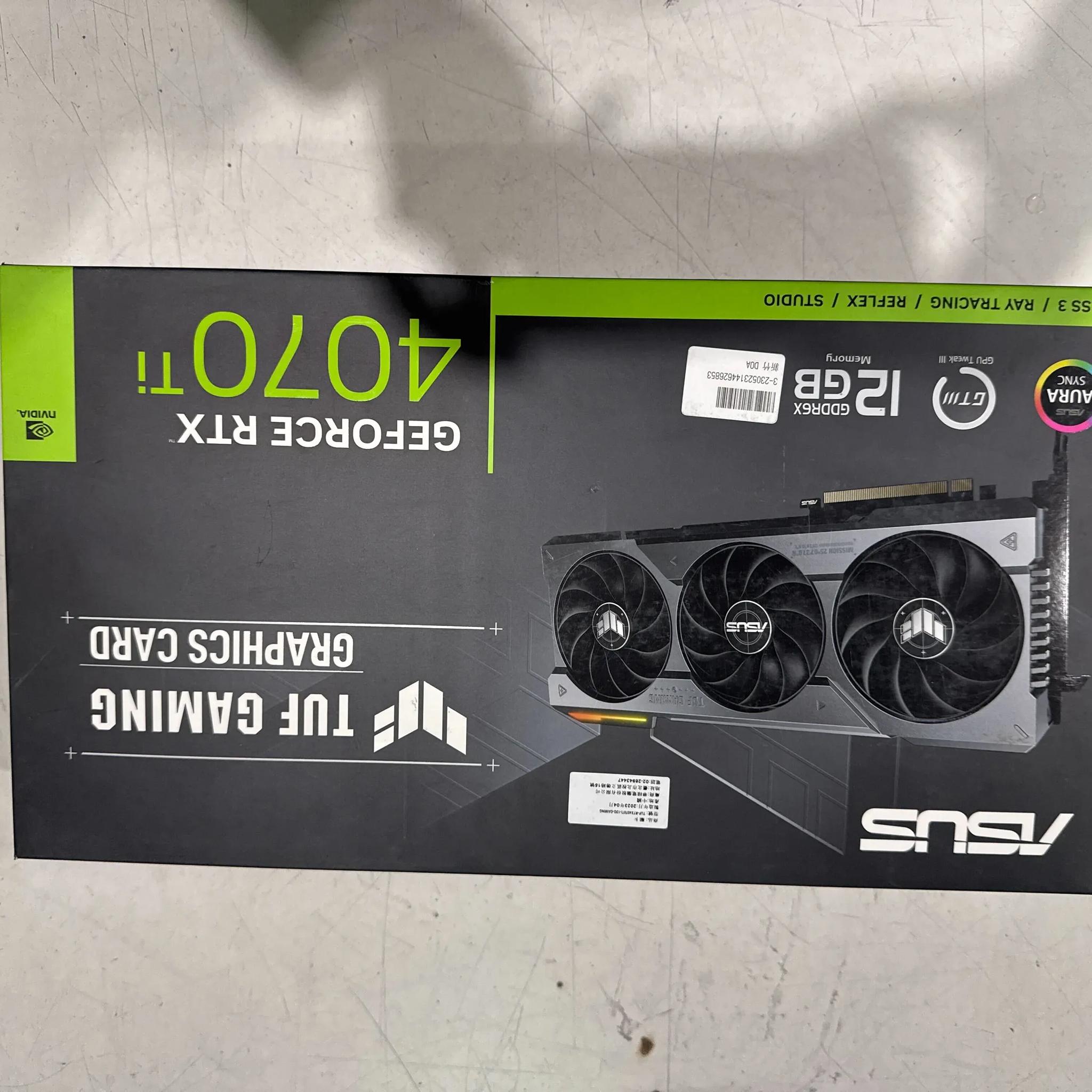 ASUS TUF RTX 4070 Ti 12GB - Tested