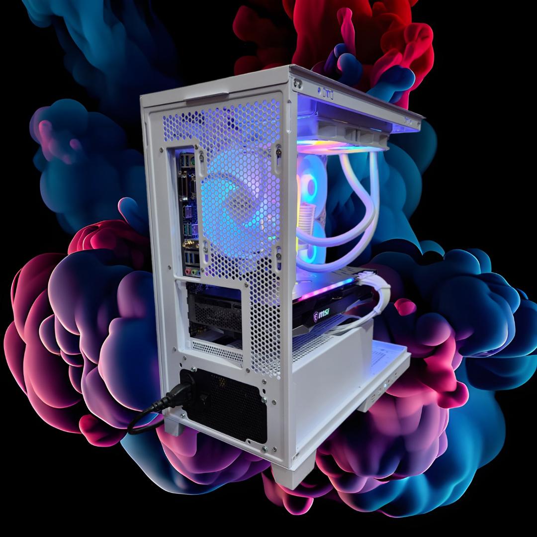 🔐Gateway⛅️: RX 6900 XT | Ryzen 5700x | 32GB DDR4 RAM | 2TB SSD | Mini Screen | RGB Fans | White PC