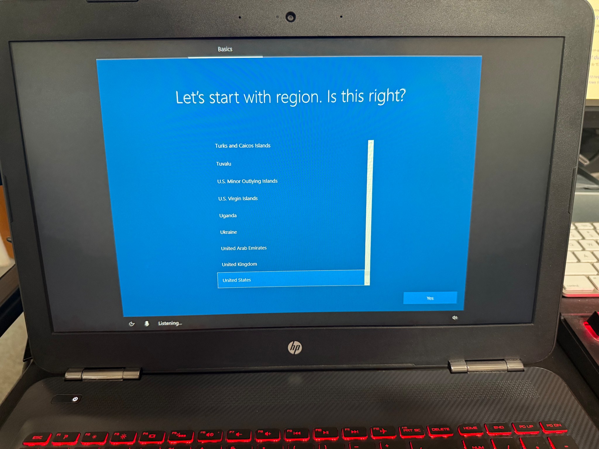 HP Omen 15” Gaming laptop i7-7700HQ GTX 1050