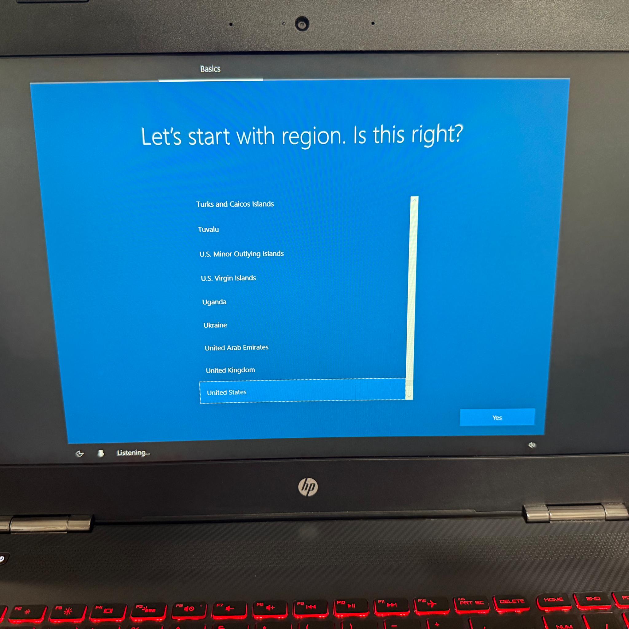 HP Omen 15” Gaming laptop i7-7700HQ GTX 1050