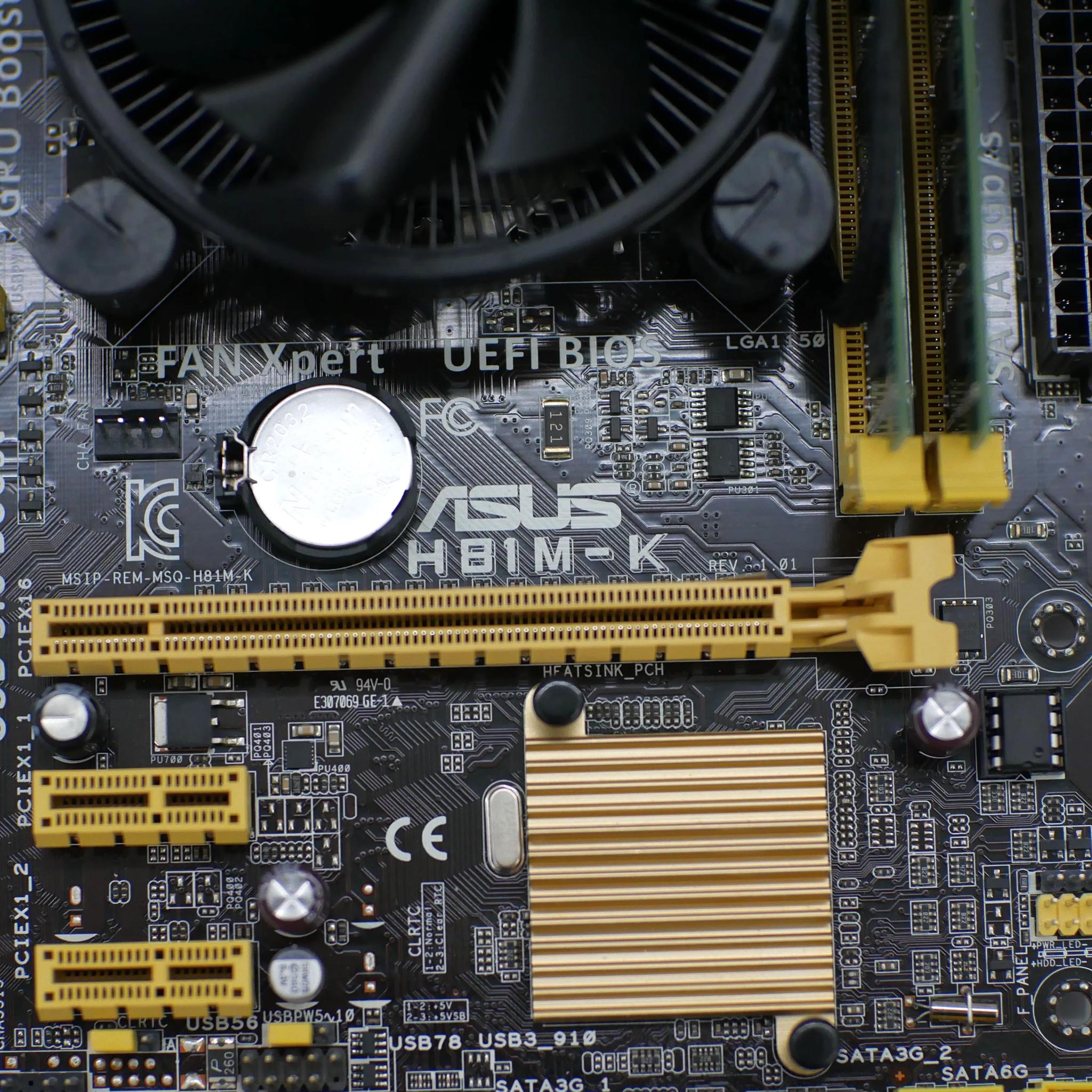Combo Motherboard,  Asus H81m-K, | CPU,  I5 - 4590 3.3ghz, | RAM,  16gb ddr3 1600mhz