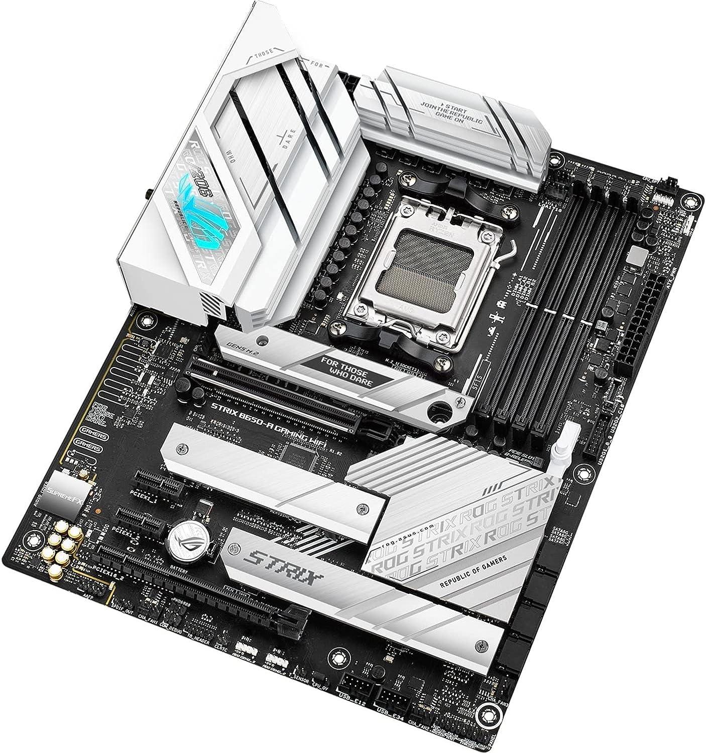 ASUS ROG STRIX B650-A GAMING WIFI AMD AM5 B650 ATX M.2 Desktop Motherboard A