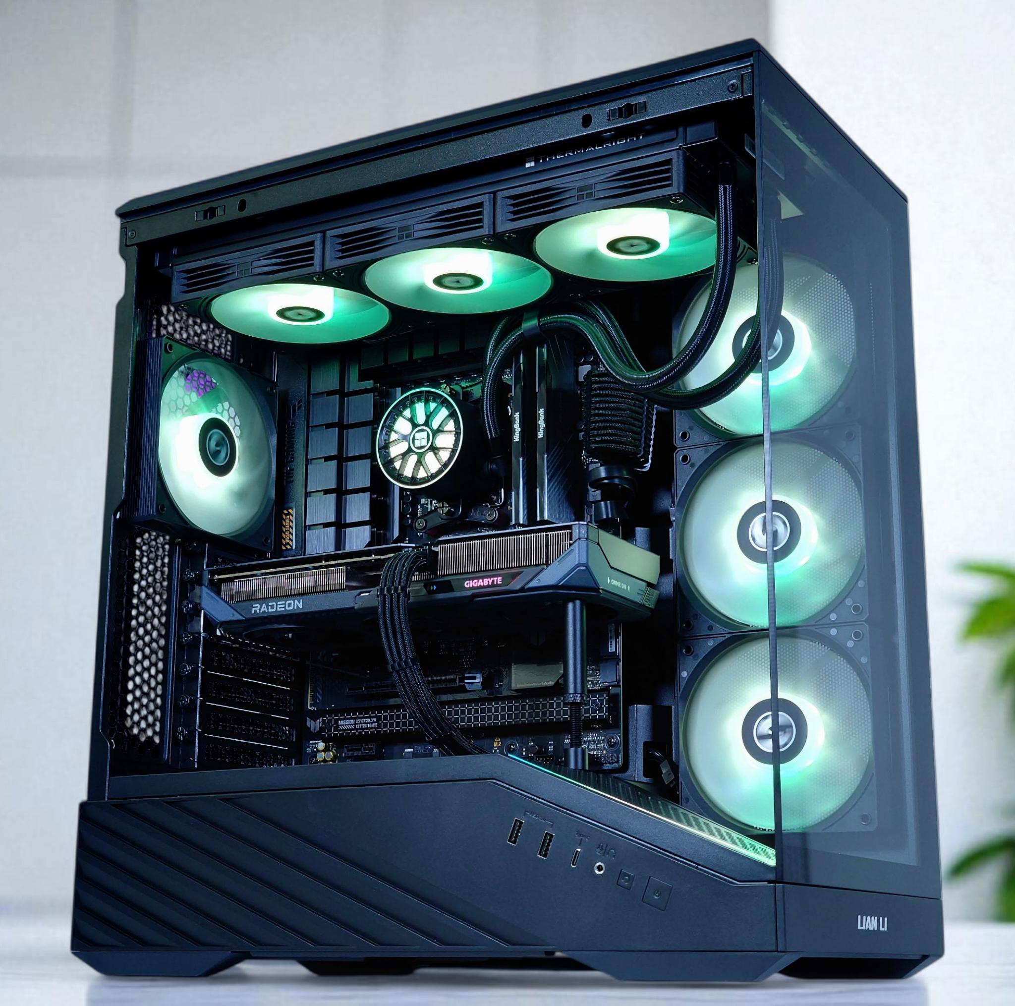 🖤Darkstar◼️Liquid Cooled Gaming PC◼️AMD RX 9070 16GB◼️AMD Ryzen 7 7700◼️32GB DDR5◼️1TB NVME