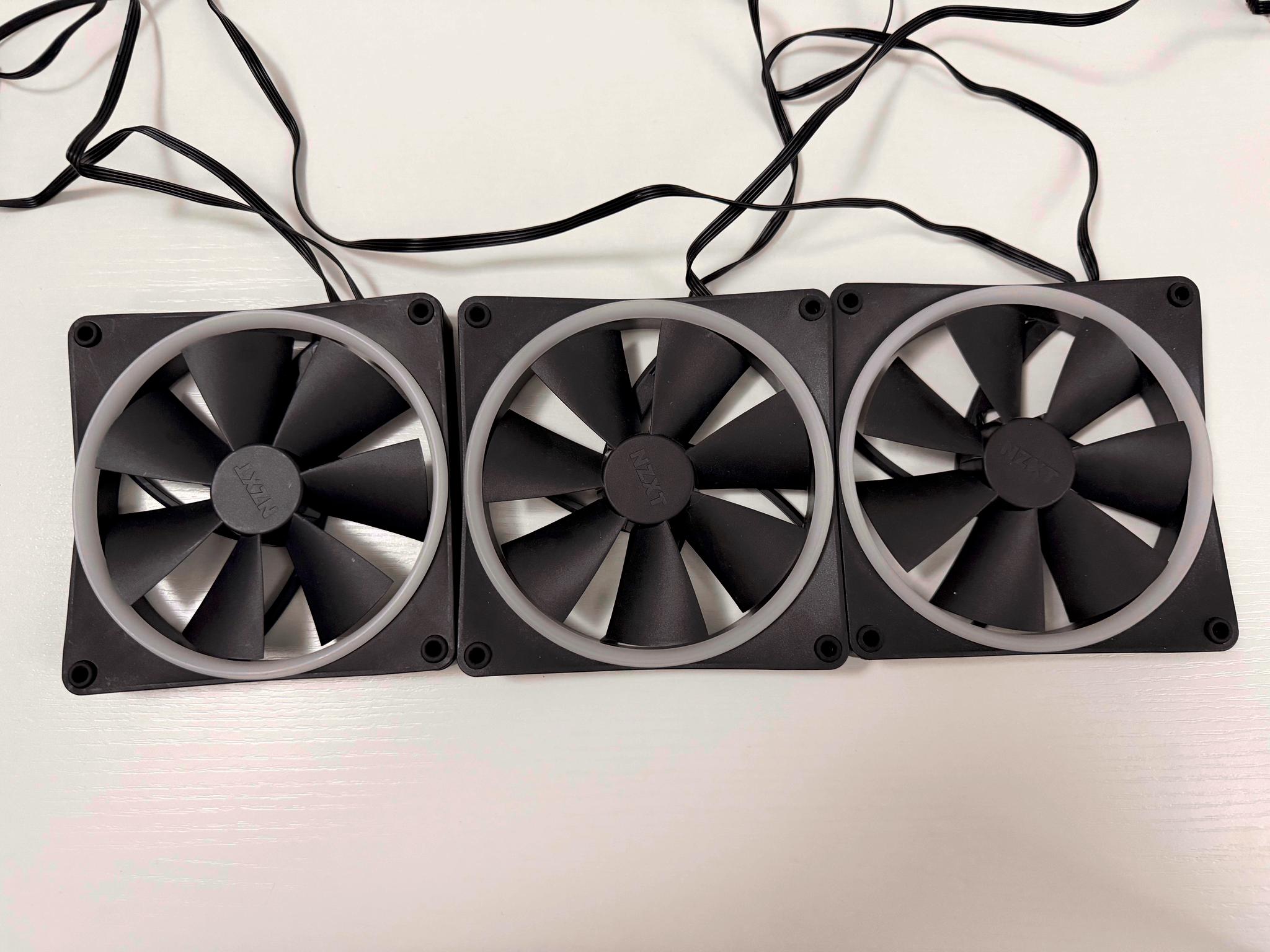 3x NZXT F140mm RGB