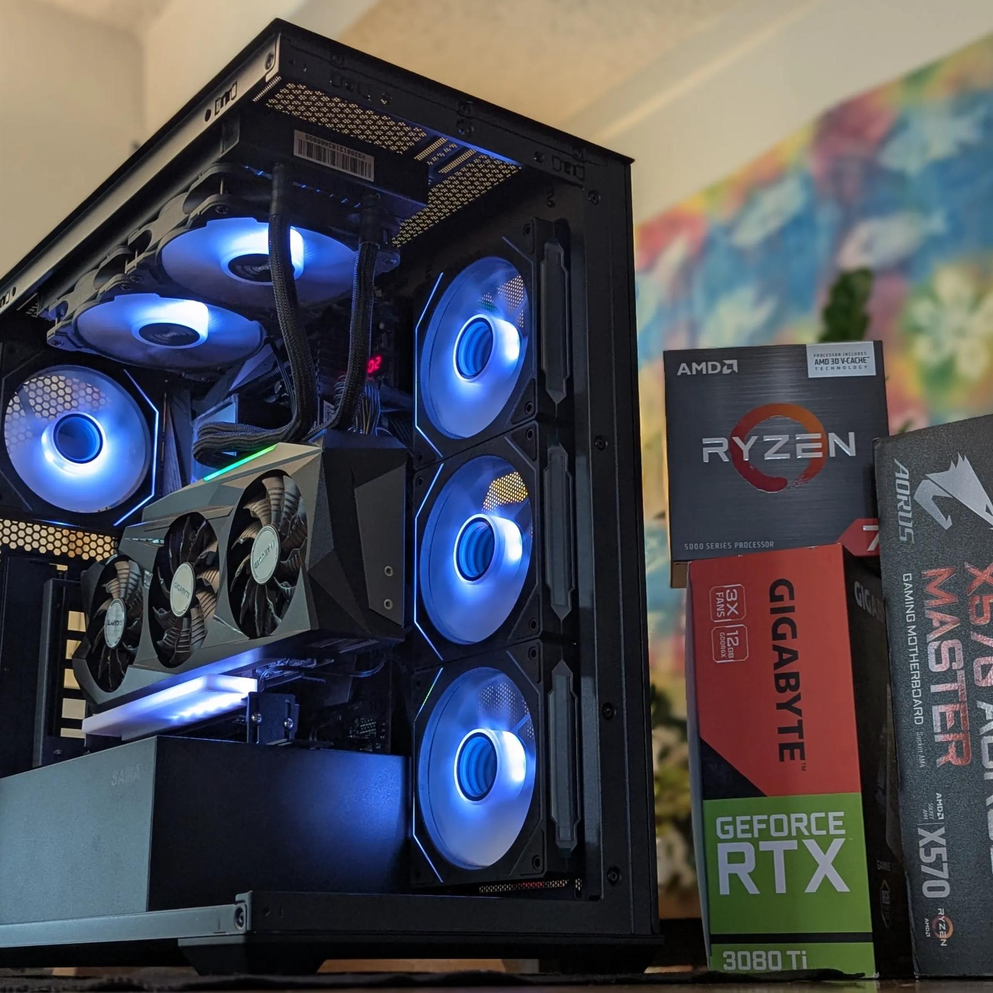 ⚔️ Obsidia – 3080 TI + 5800X3D Gaming Powerhouse | 1440p/4K Monster Build