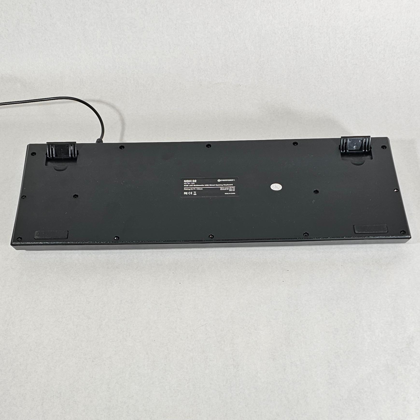 PC Keyboard RGB USB CyberPower PC NOHI 02 KB-161-104