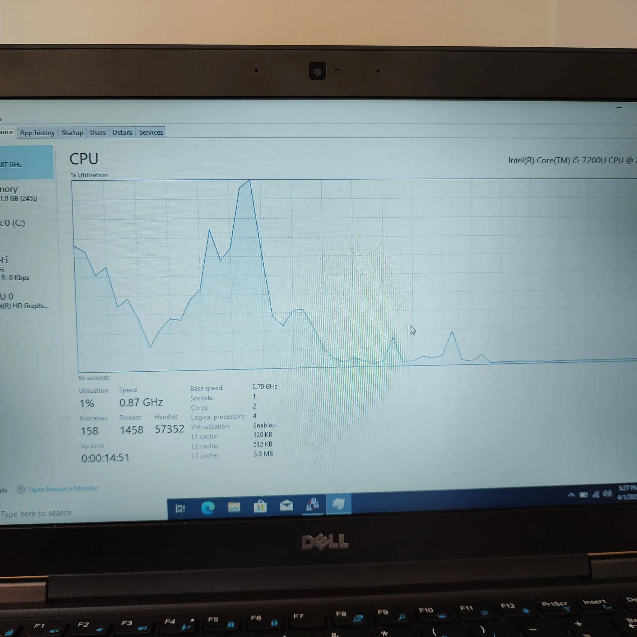 Dell Latitude 5480 14 IN Laptop - i5 7200u, 12GB RAM, 120GB SSD, Backlight Keyboard 