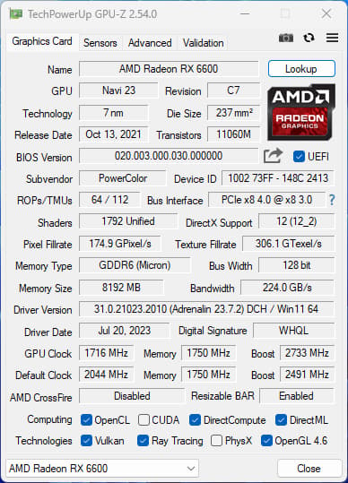 Gladius || Ryzen 5 3600 + RX 6600 w/ 1TB NVMe M.2 & 16GB of DDR4 RAM