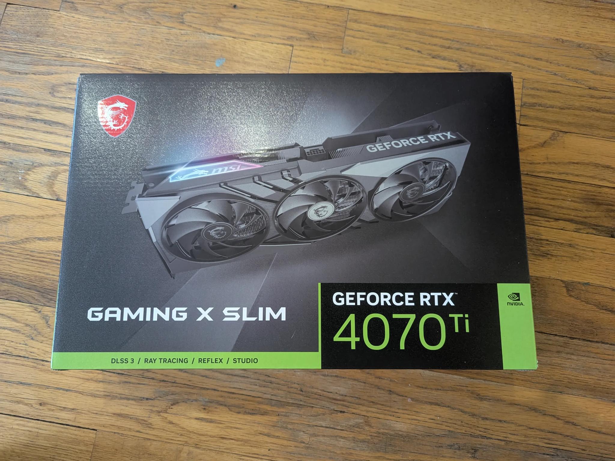 GeForce RTX™ 4070 Ti GAMING X SLIM 12G - LIKE NEW