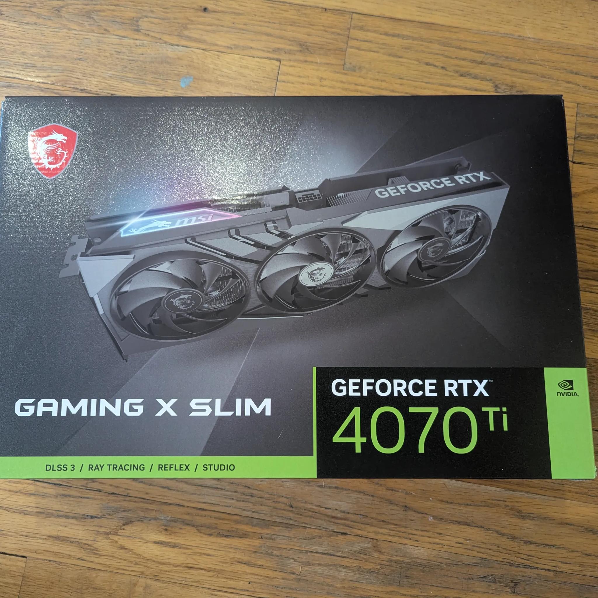 GeForce RTX™ 4070 Ti GAMING X SLIM 12G - LIKE NEW