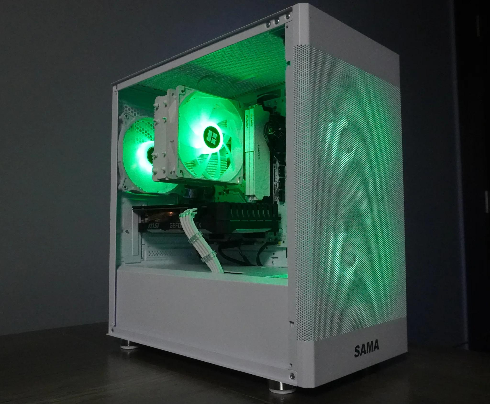 🤍ALL WHITE🤍 1080p GAMING MACHINE 💚GTX 1660 Super 🧡 Ryzen 5 2600x | 16GB | 1TB | WIFI