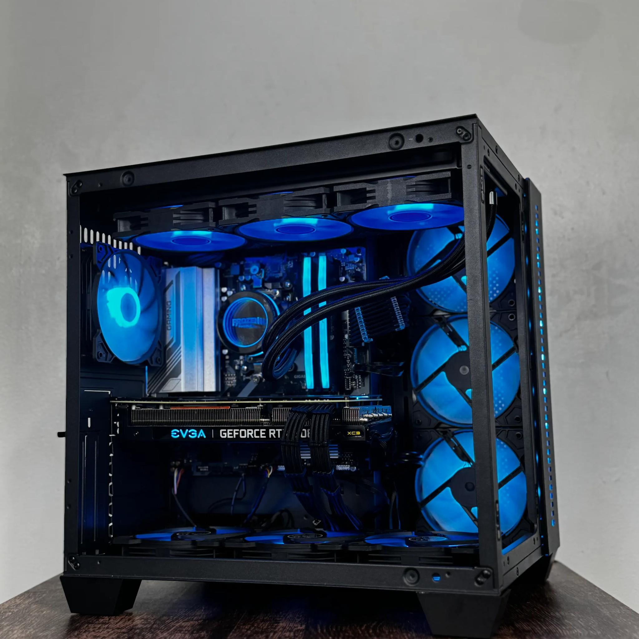 🖤Black🖤 High-End Gaming PC (Ryzen 5 7500f + RTX 3080 + 32gb of ram)