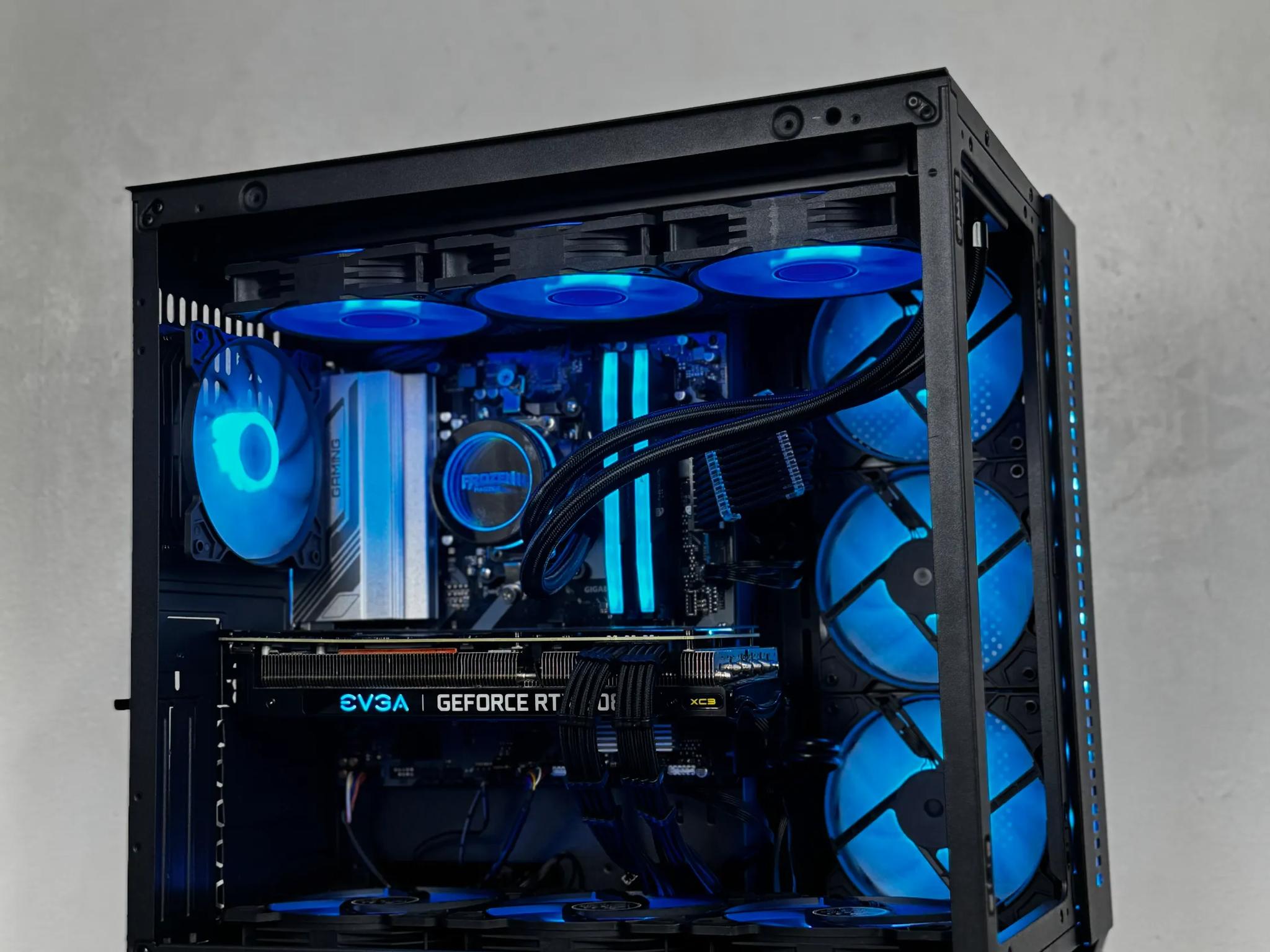🖤Black🖤 High-End Gaming PC (Ryzen 5 7500f + RTX 3080 + 32gb of ram)