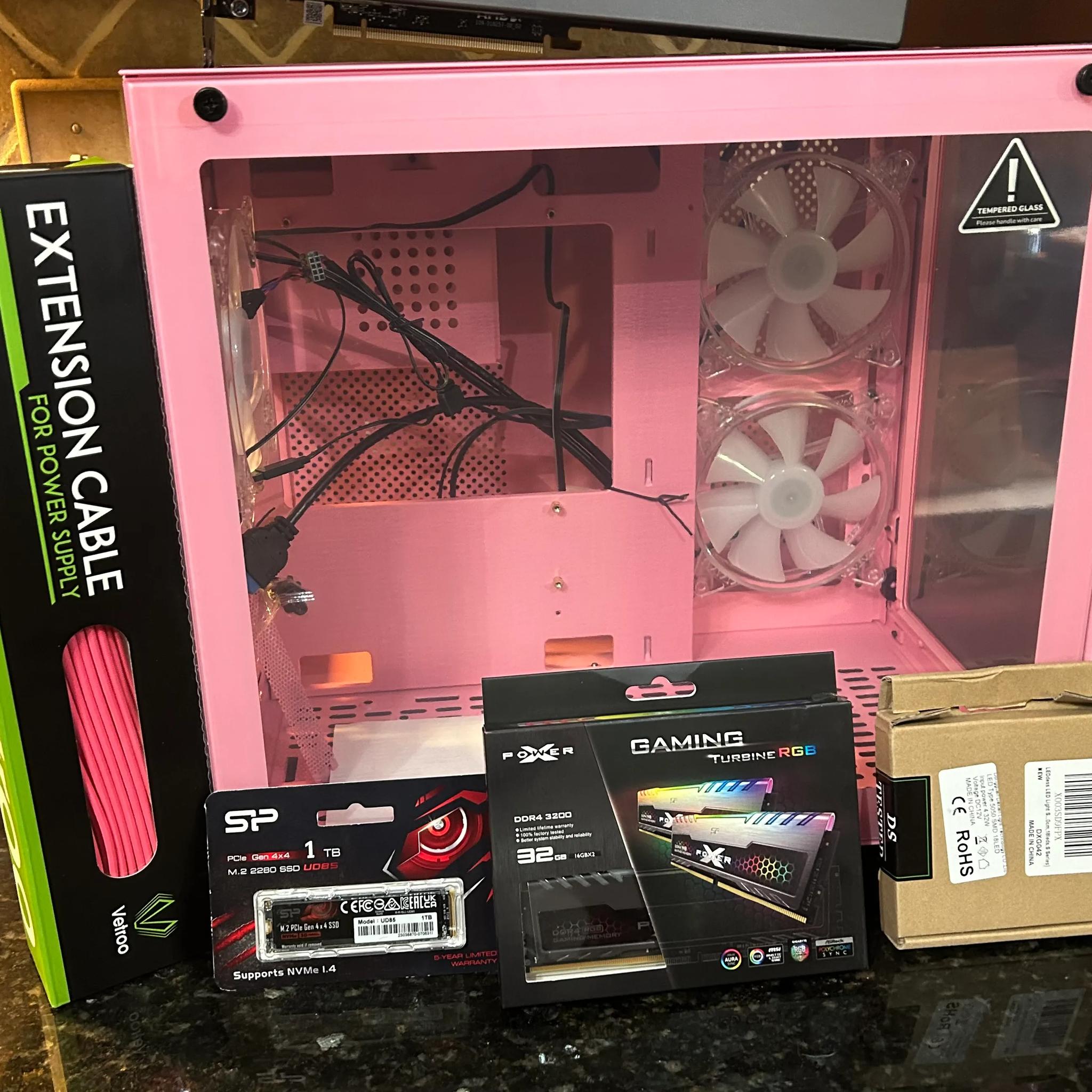 AMD "Anime" Pink and White Theme CYBER MONDAY SALE