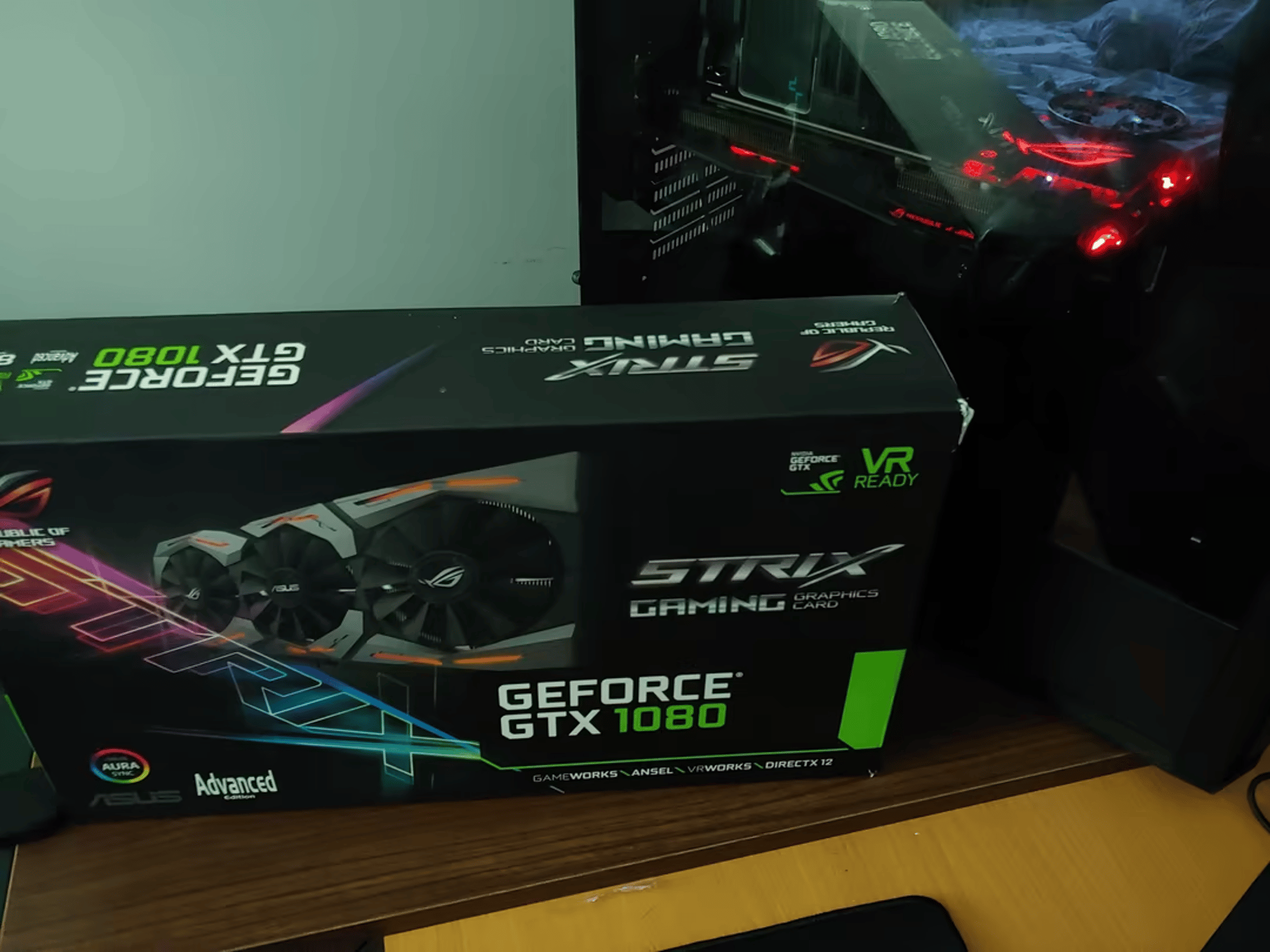 ROG STRIX GTX 1080 | ASUS | Box & Accessories included