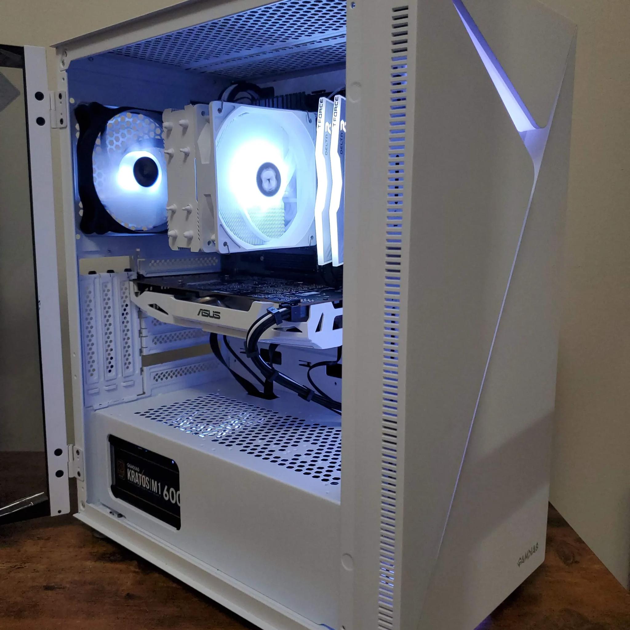 White Starter Gaming PC | GTX 1060 | Ryzen 5 | 16GB DDR4 3200 ARGB | 1TB NVME SSD | Wifi