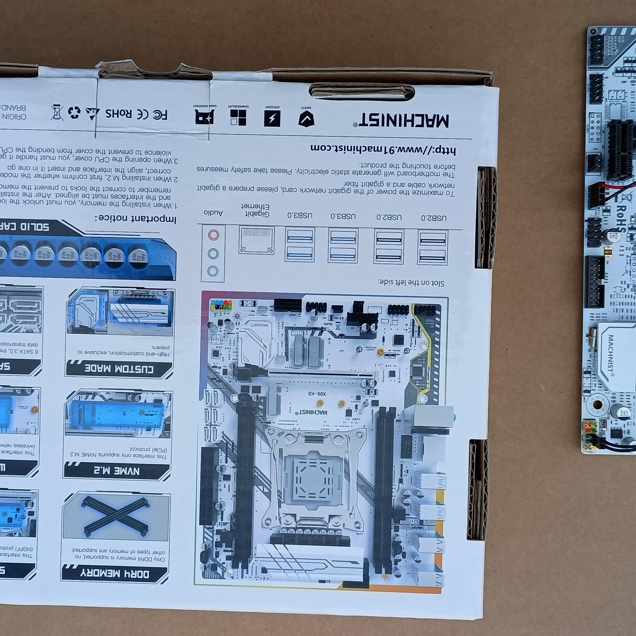 Machinist X99 K9 MB /W Xeon E5-2660 v4 & 8GB DDR4 Ram