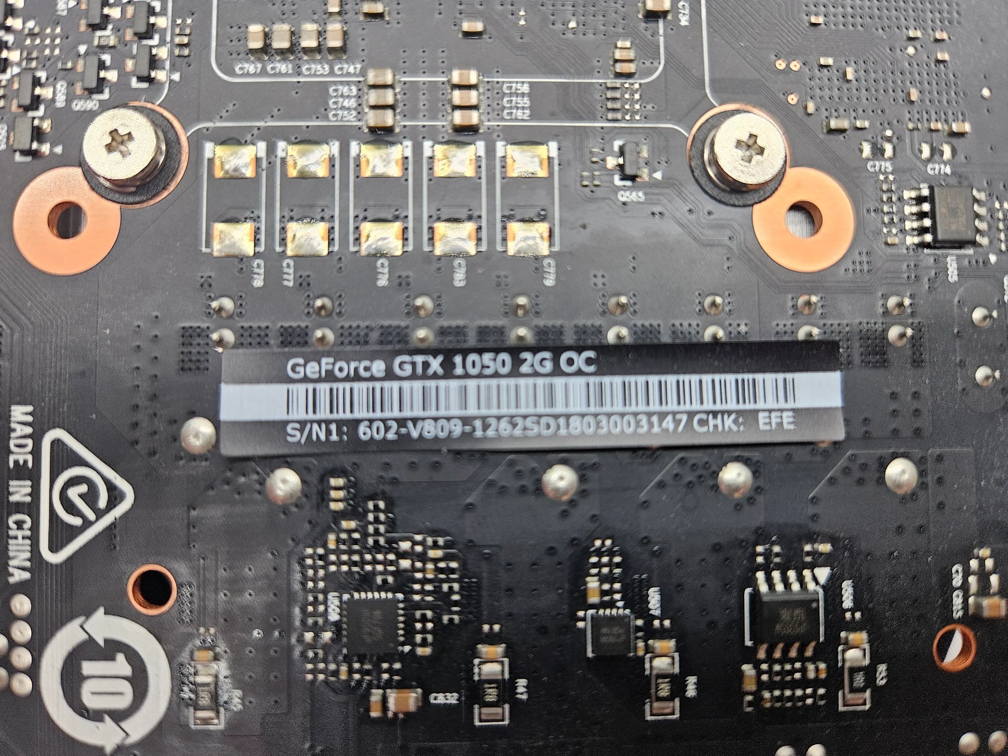 MSI  Nvidia GTX 1050 2GB