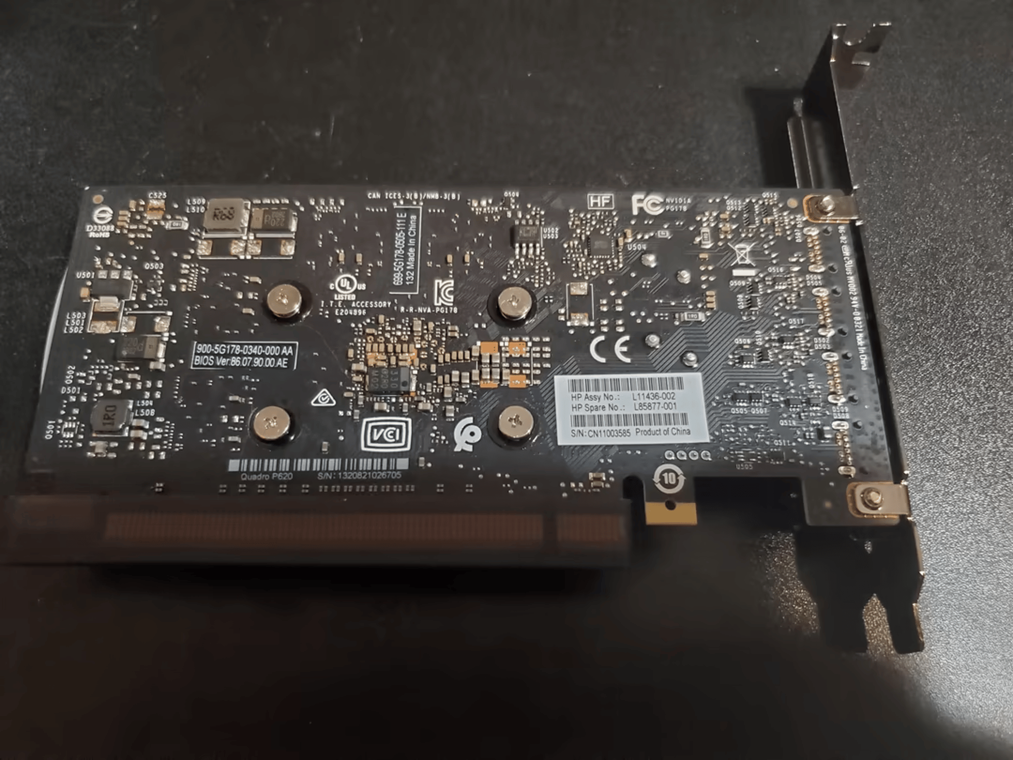 HP P620 Quadro, good for PLEX