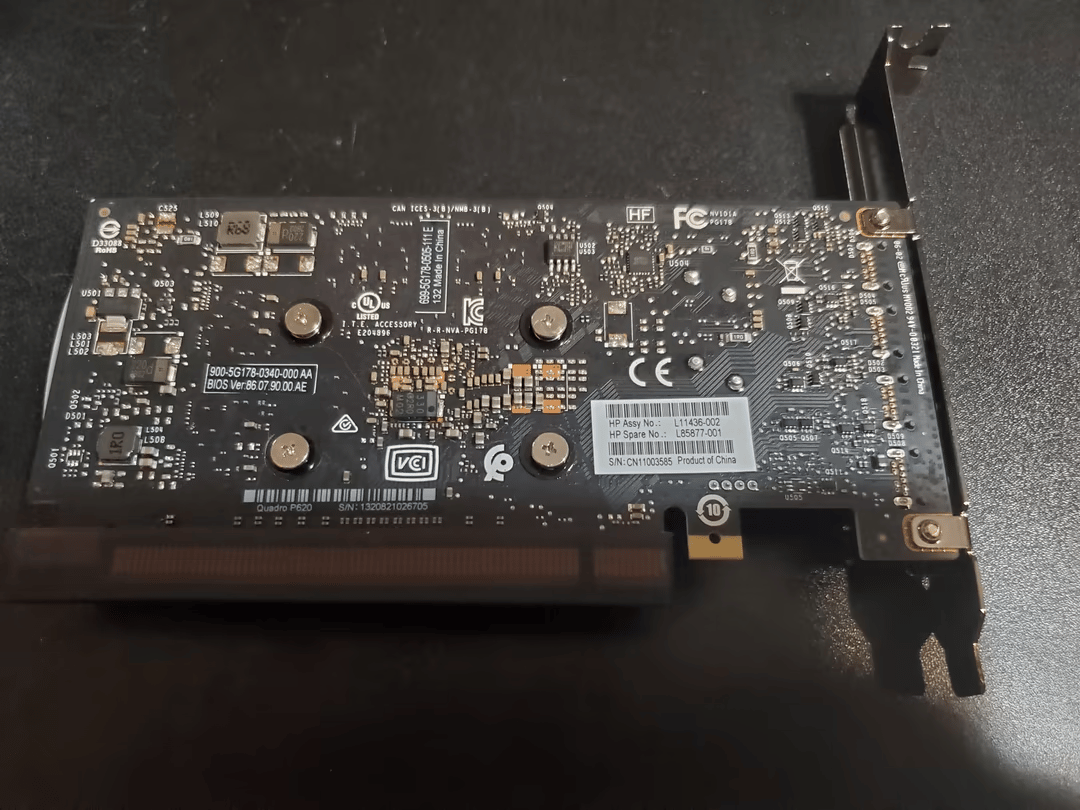 HP P620 Quadro, good for PLEX