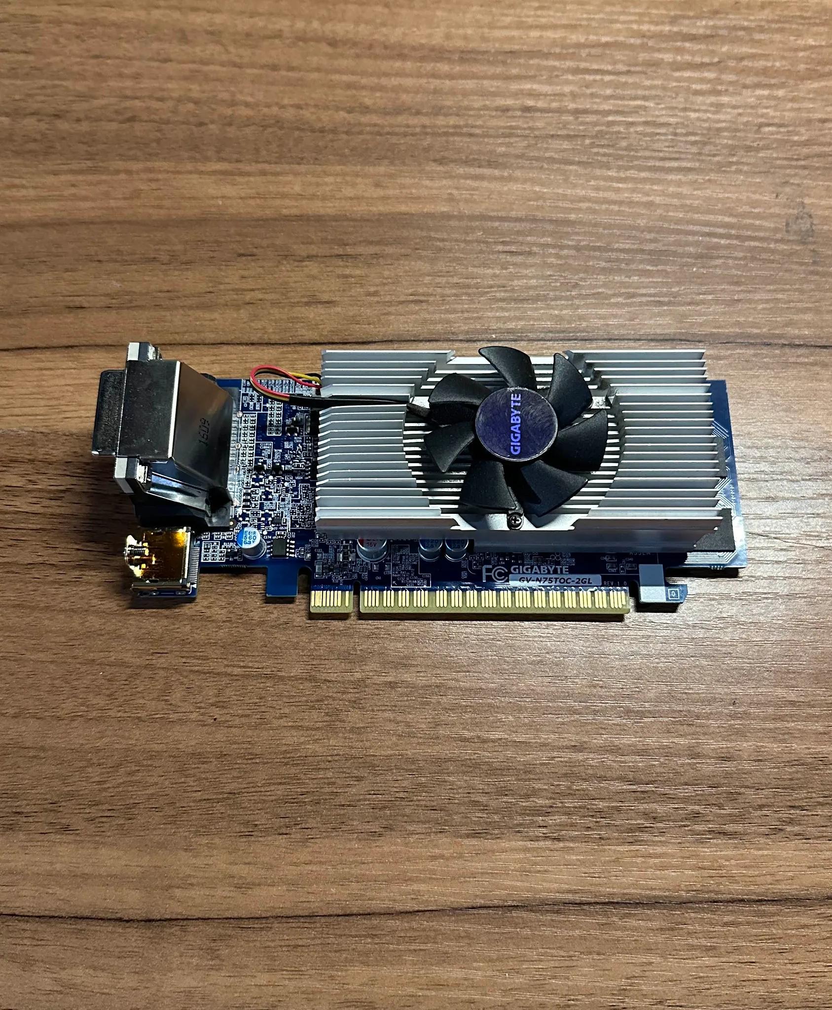 GIGABYTE NVIDIA GTX 750Ti 2GB GDDR5 Low Profile PCIE Graphics Card NOT WORKING