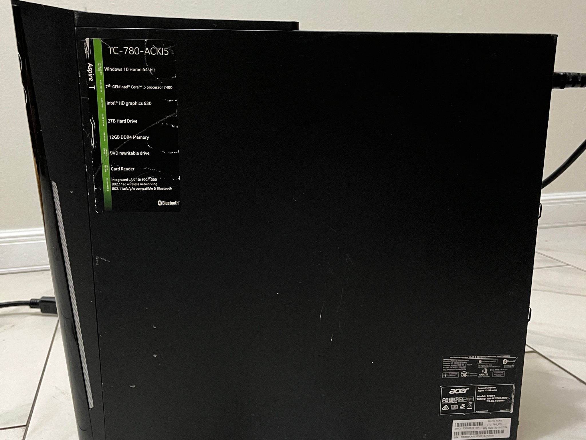 Budget Acer Aspire Gaming PC - GTX 1060 6GB, Intel i5-7400, 16GB RAM, 500GB SSD w/ Wi-Fi & BT
