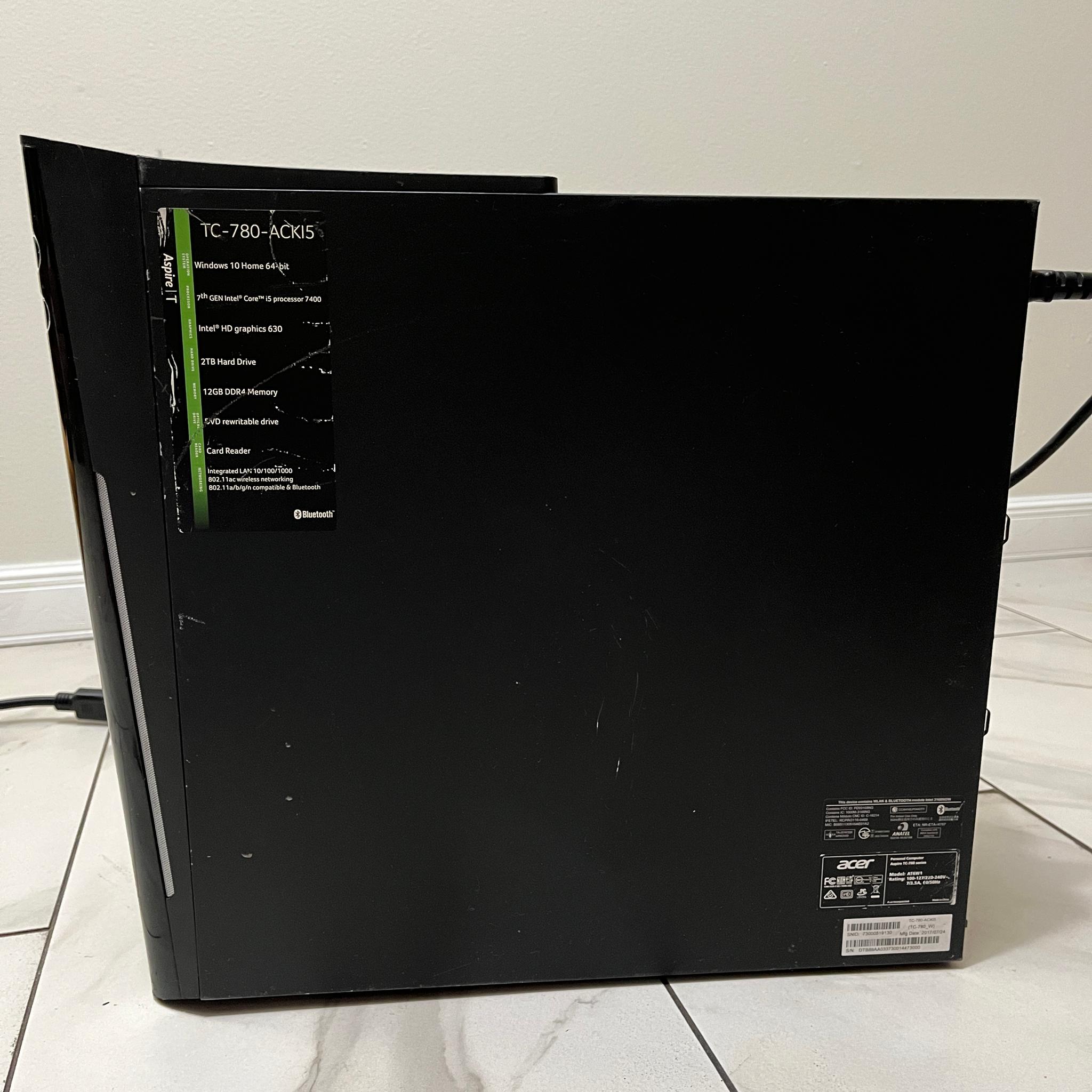 Budget Acer Aspire Gaming PC - GTX 1060 6GB, Intel i5-7400, 16GB RAM, 500GB SSD w/ Wi-Fi & BT