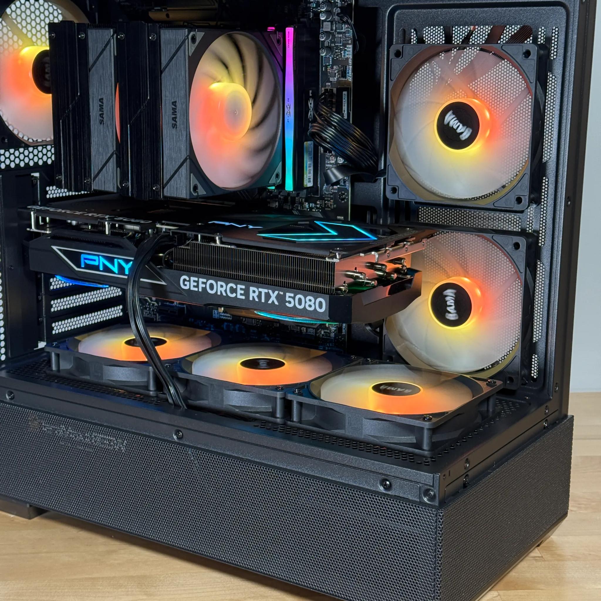 RTX 5080 Ryzen 9800X3D 64GB DDR5 4TB NVME GAMING PC
