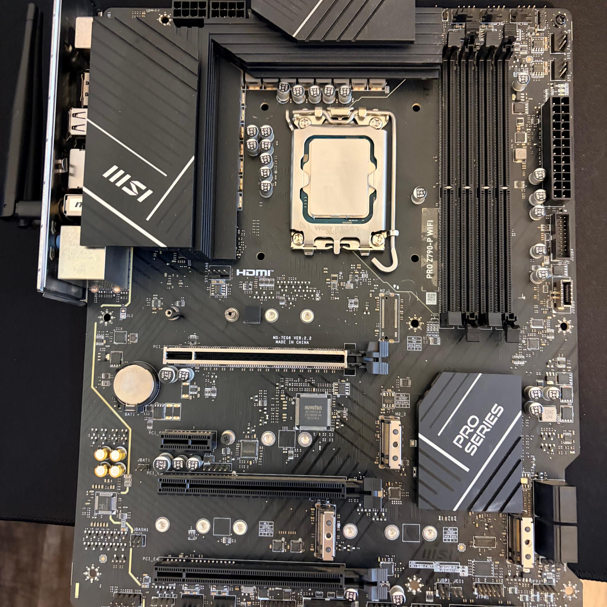 Intel Core i9-14900KF with MSi B760 motherboard
