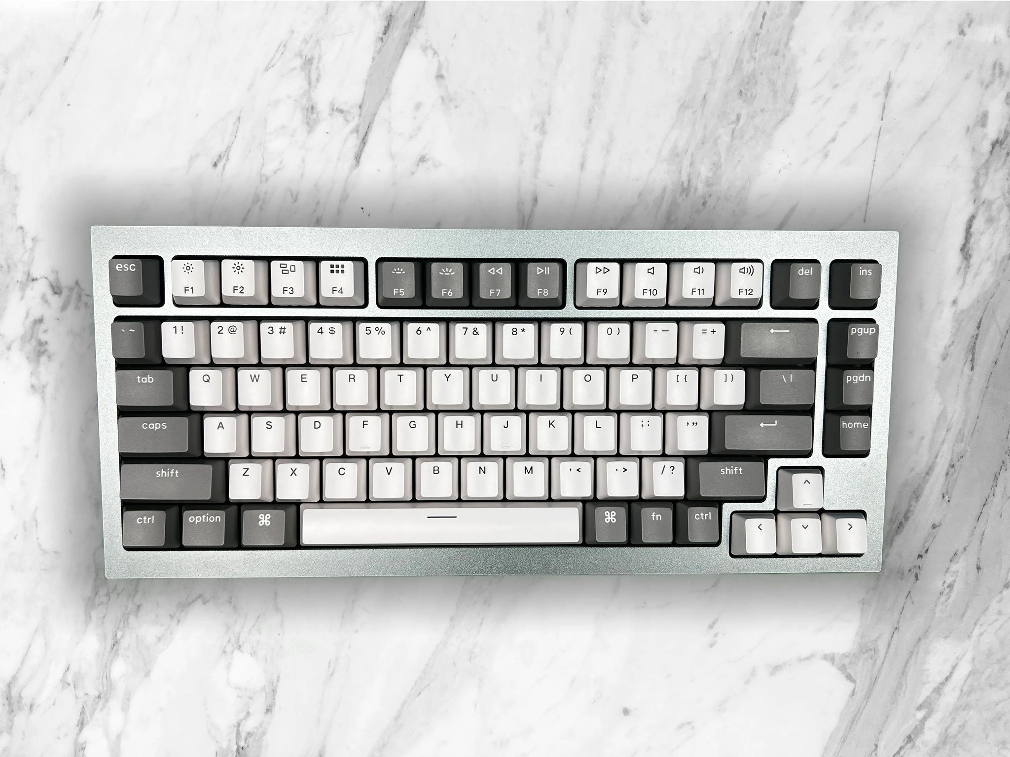 🖤⚪Silver Bullet⚪🖤 | Keychron Custom Aluminum 75% Mechanical Gaming Keyboard