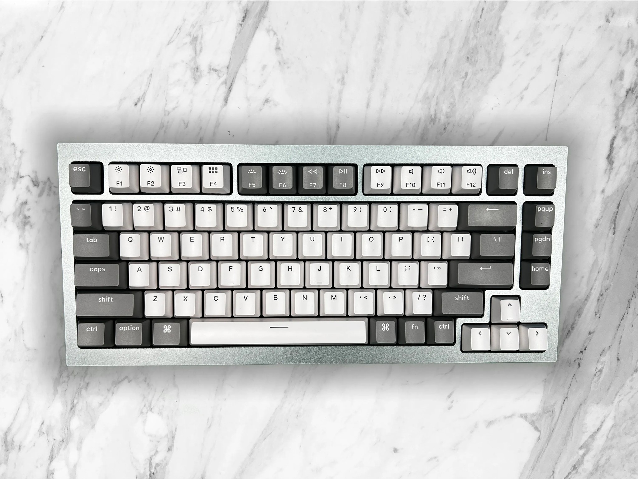 🖤⚪Silver Bullet⚪🖤 | Keychron Custom Aluminum 75% Mechanical Gaming Keyboard