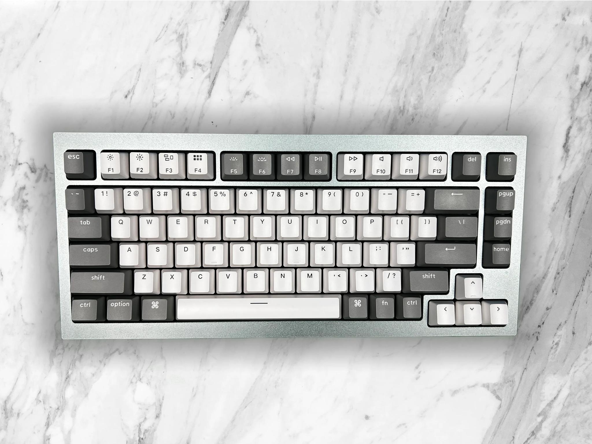 🖤⚪Silver Bullet⚪🖤 | Keychron Custom Aluminum 75% Mechanical Gaming Keyboard