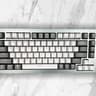 🖤⚪Silver Bullet⚪🖤 | Keychron Custom Aluminum 75% Mechanical Gaming Keyboard
