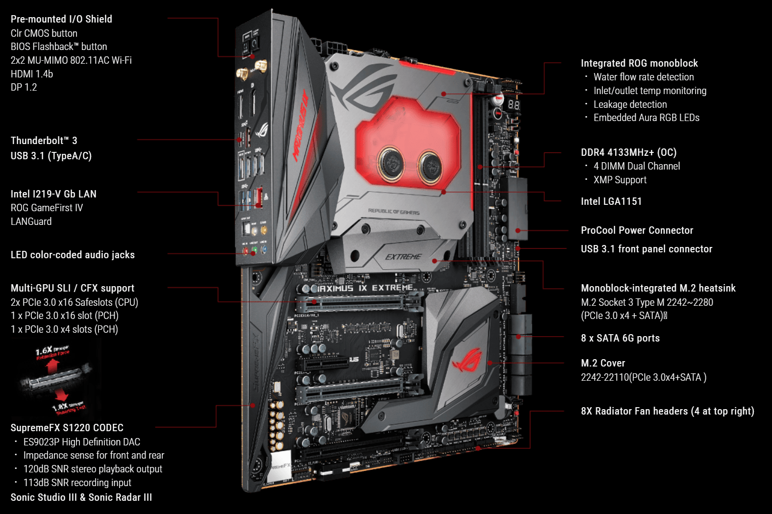 ASUS ROG Maximus IX Extreme Z270 LGA 1151 Intel DDR4 EATX Motherboard