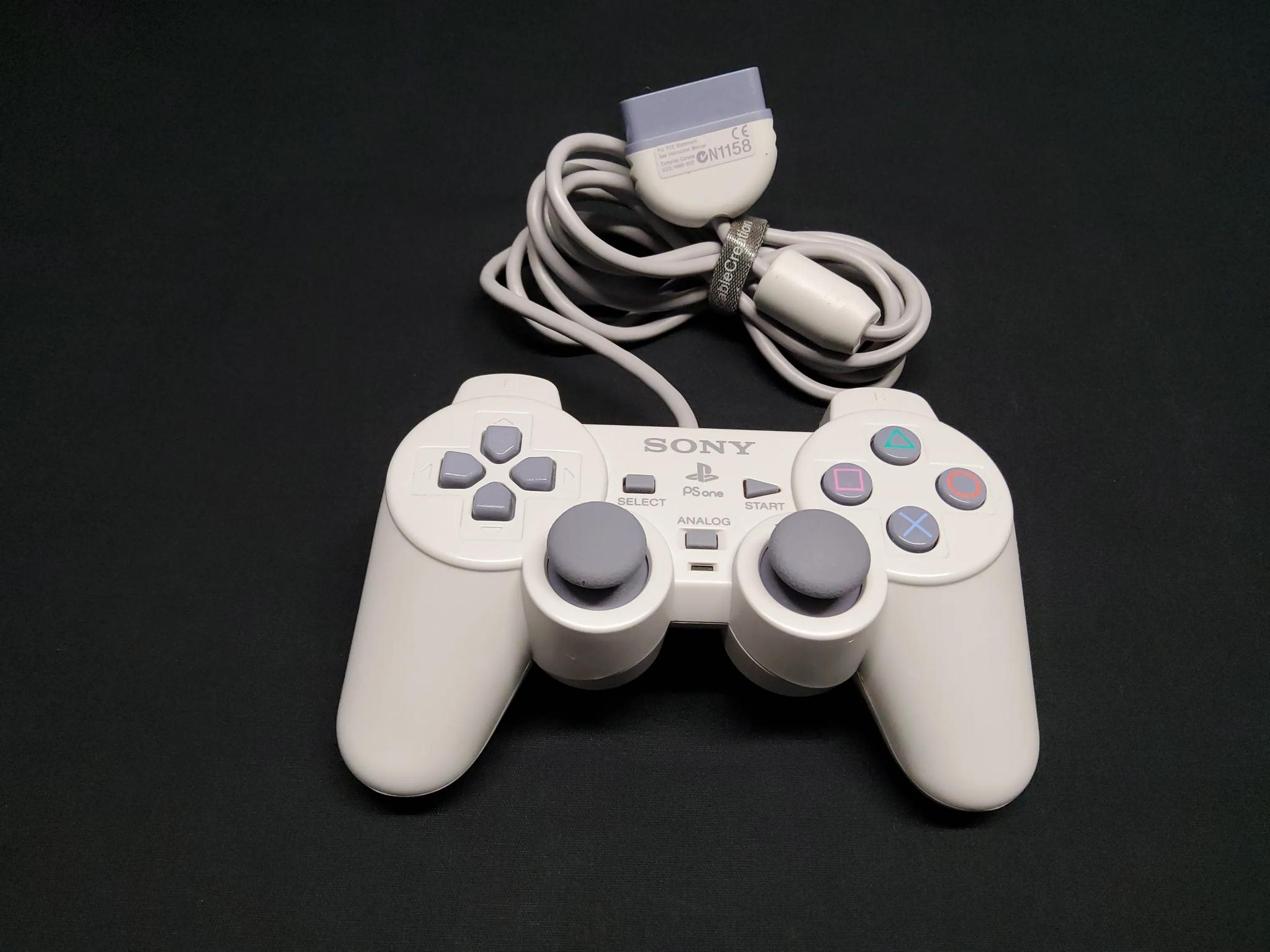 PlayStation PSOne Retro Console Dual Shock Controller + Memory Card