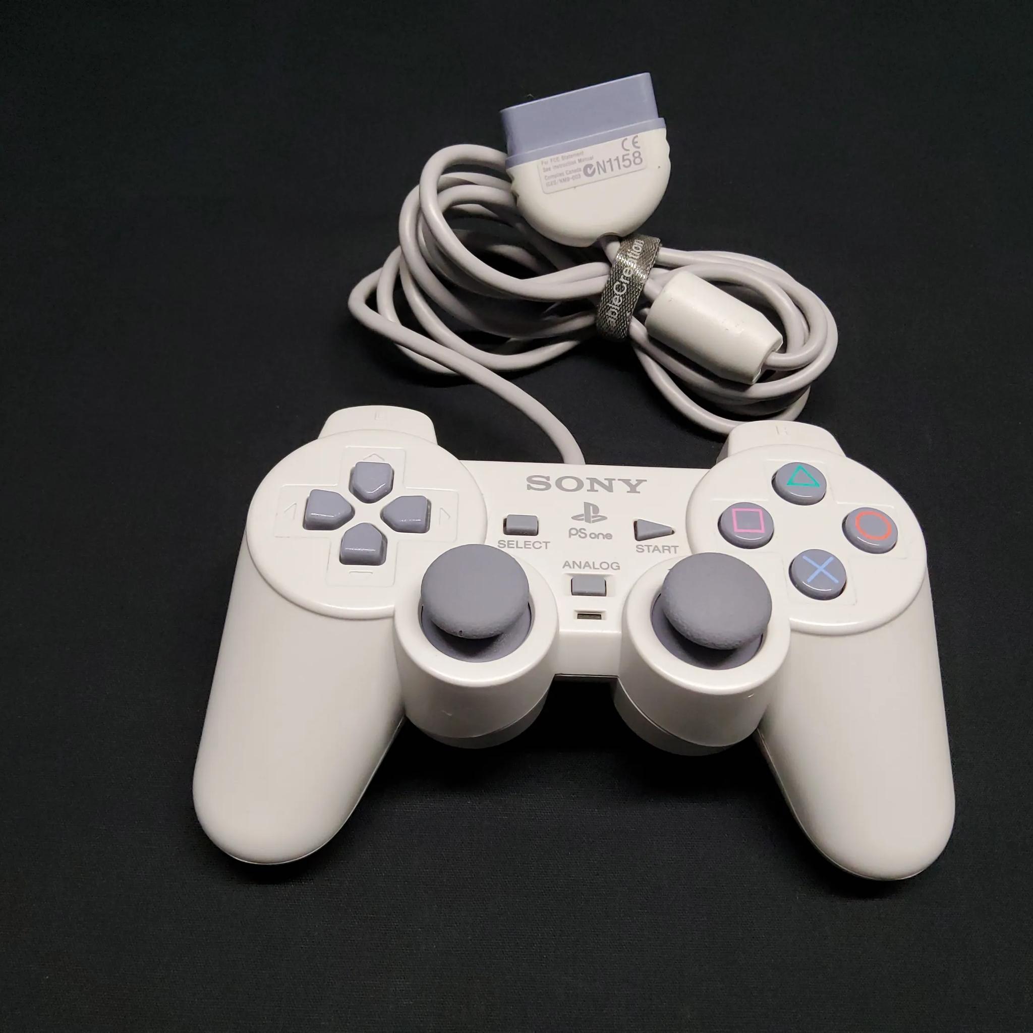 PlayStation PSOne Retro Console Dual Shock Controller + Memory Card