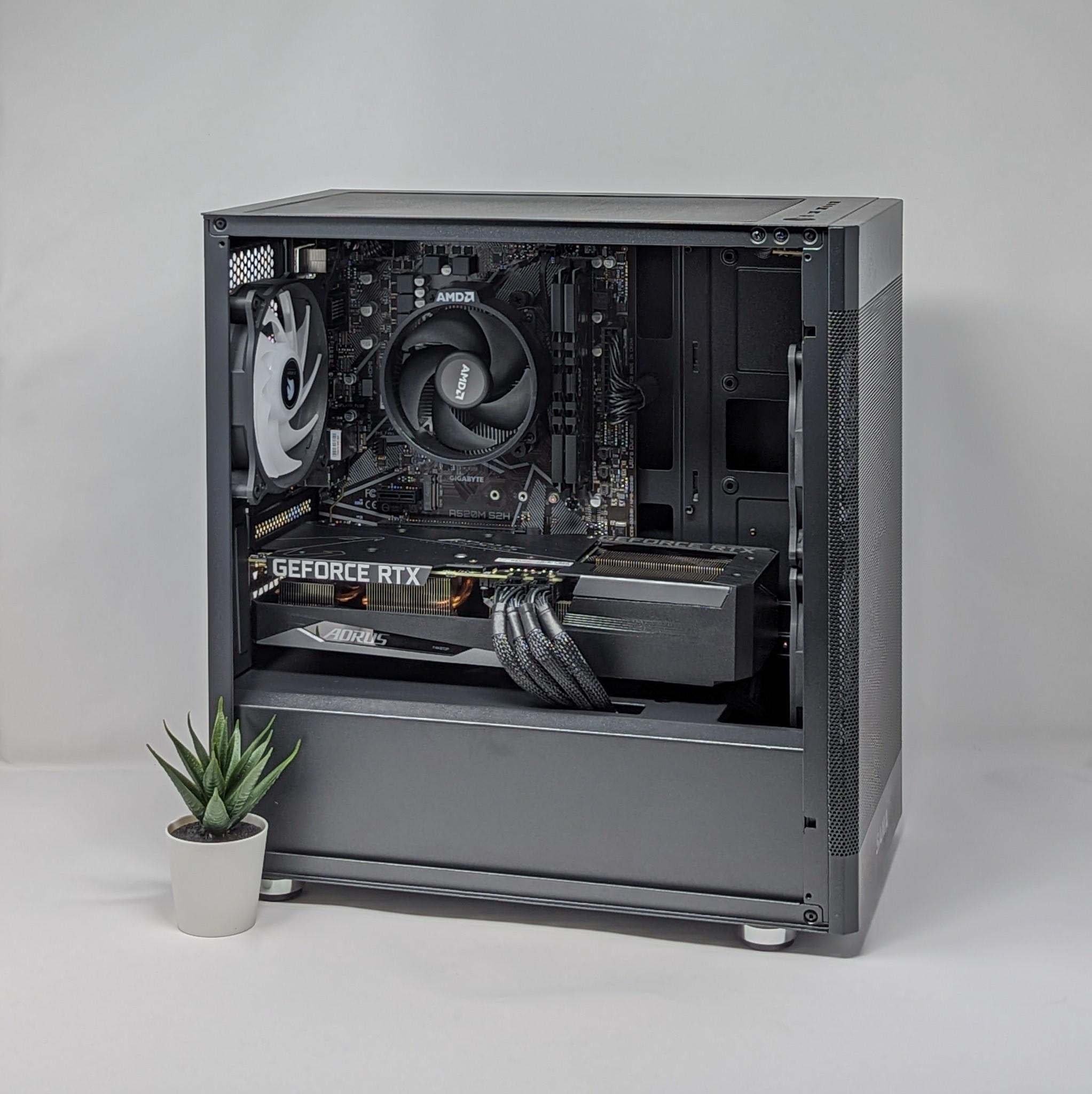 Sleek RTX Whisperer | Nvidia RTX 3060 | Ryzen 5 5500 | 16gb RAM | MSI M461 1TB Gen 4 NVMe SSD