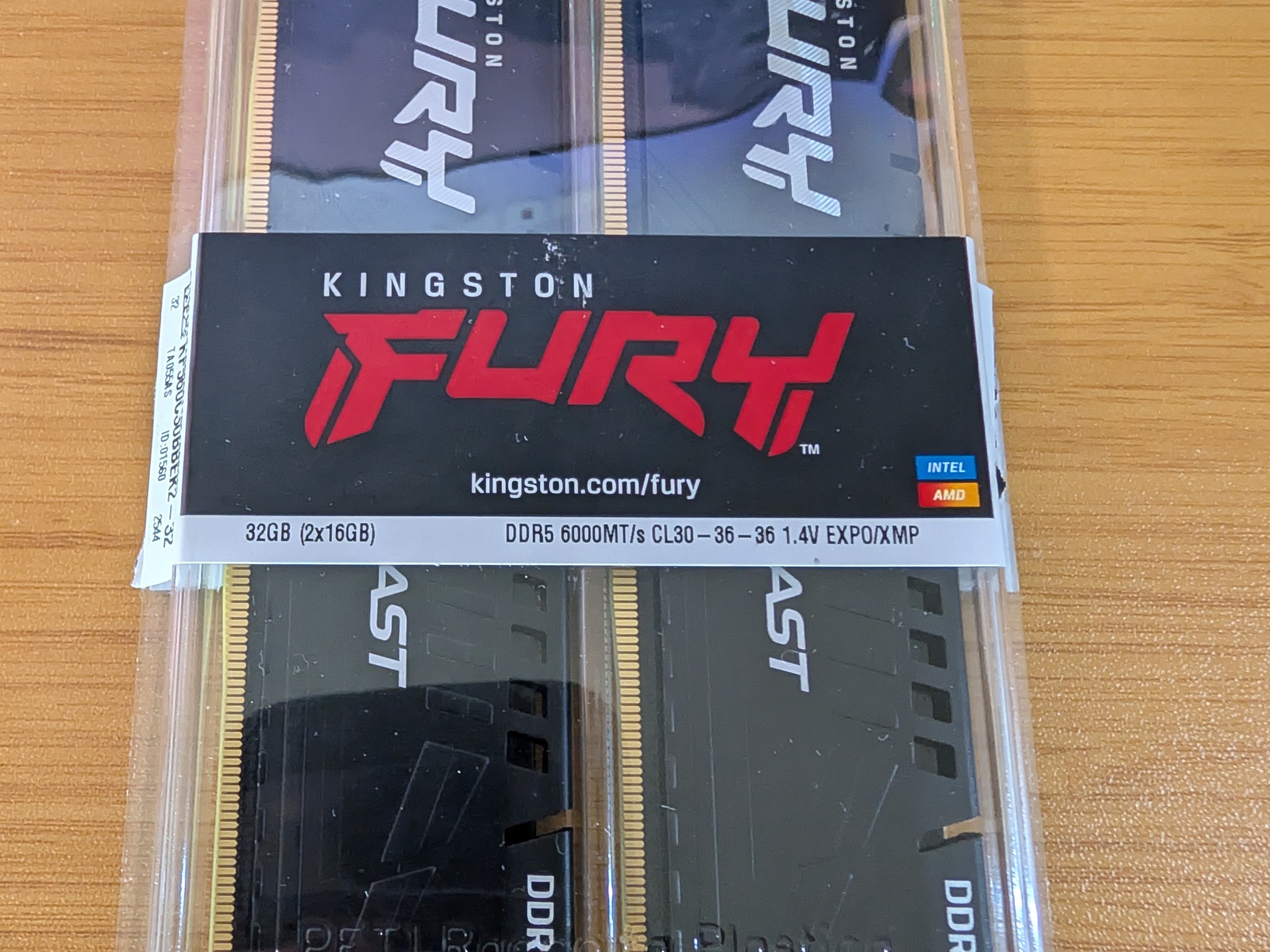 Kingston FURY Beast DDR5 32GB (2x16GB) 6000MT/s CL30-NEW OPEN BOX