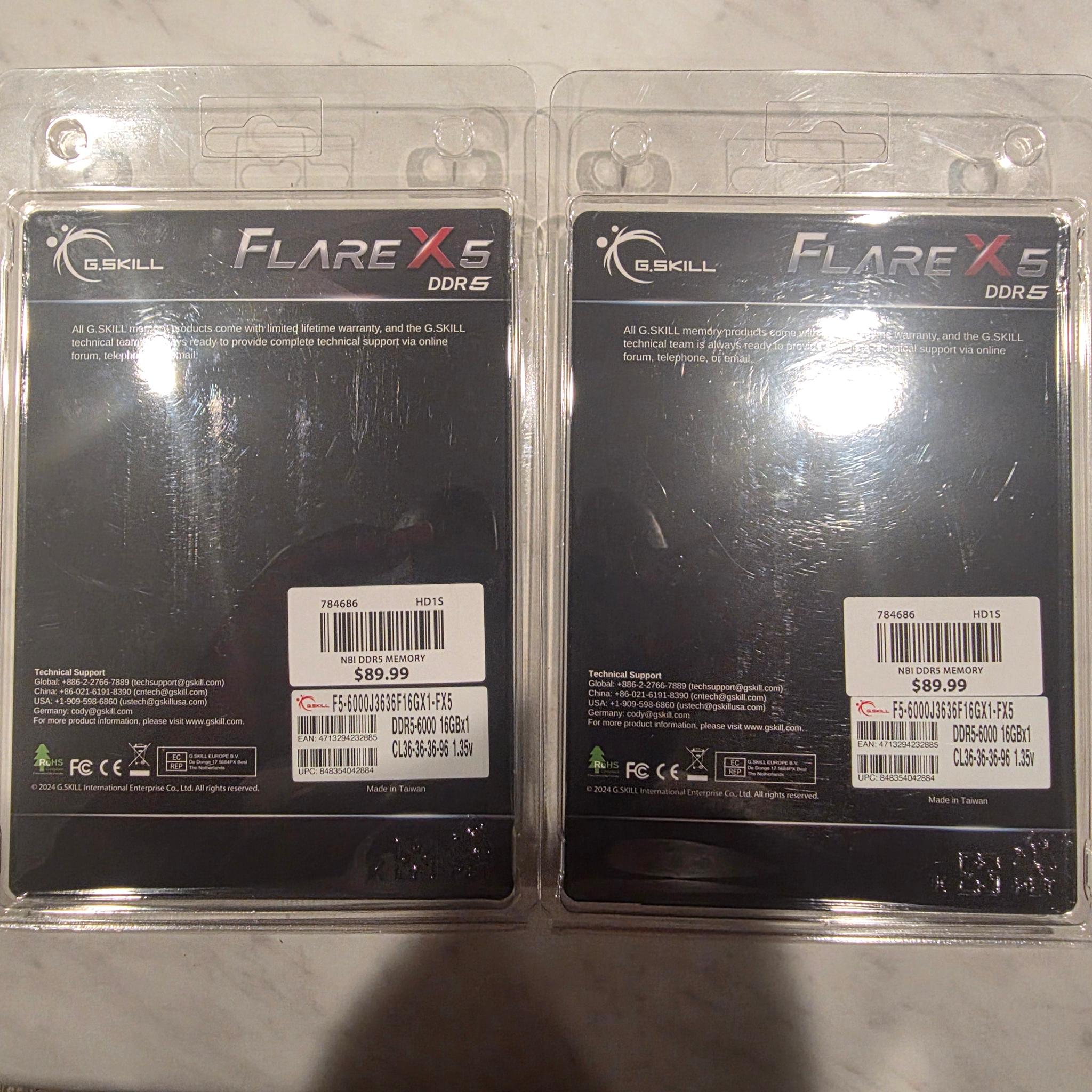 32gb ddr5 flare x 6000