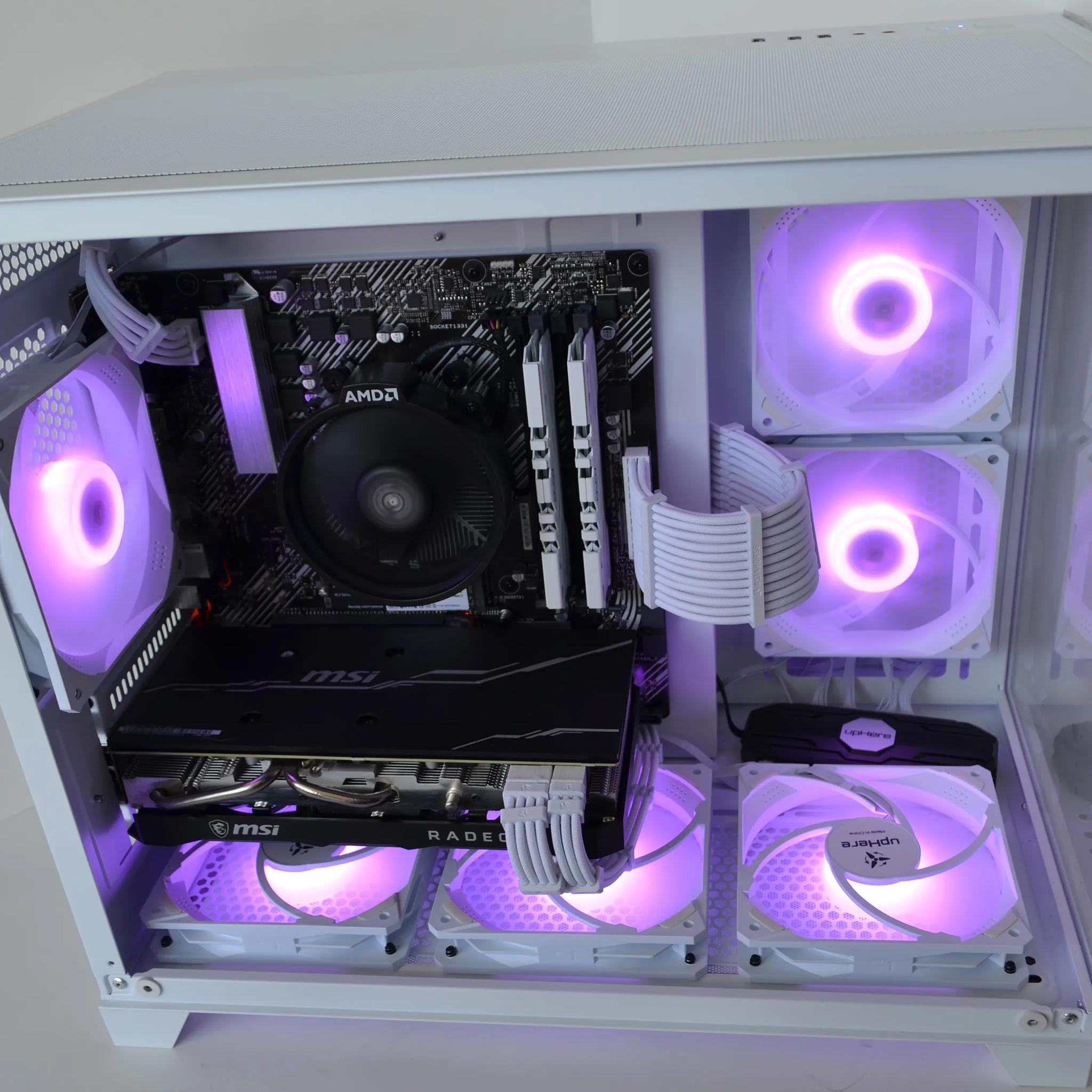 ❄️FrostBite🧊 Gaming PC - RX 5700 XT (RTX 3060 Equivalent) - Ryzen 5 5600g - 16GB Ram - 1TB NVME
