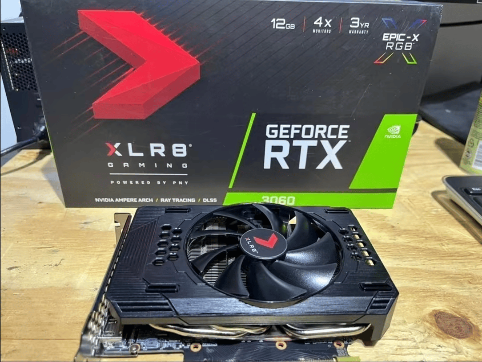 PNY GeForce RTX 3060 12GB XLR8 Gaming Revel Epic-X RGB Single Fan Graphics Card