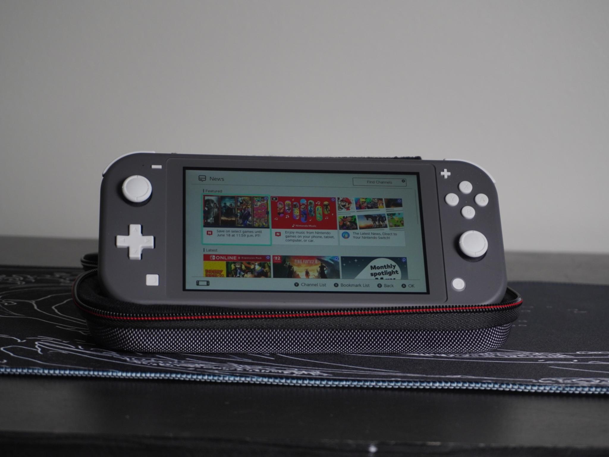 Switch Lite Grey + Case