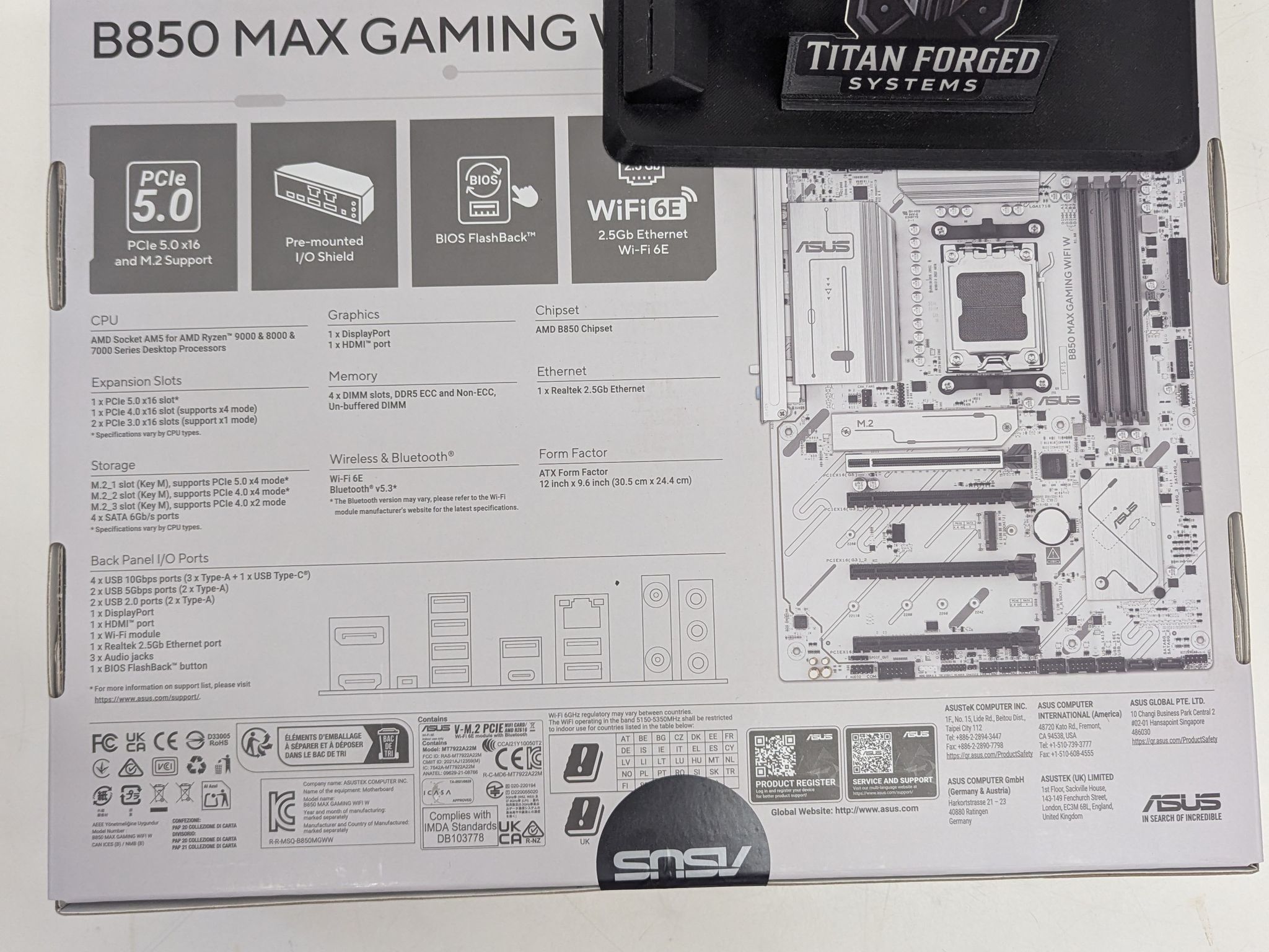🛡️ B850 MAX GAMING WIFI | ASUS Motherboard BRAND NEW