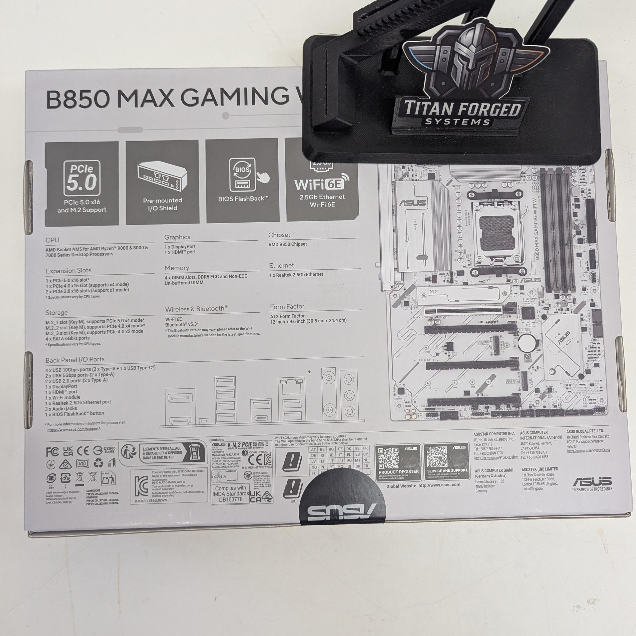 🛡️ B850 MAX GAMING WIFI | ASUS Motherboard BRAND NEW