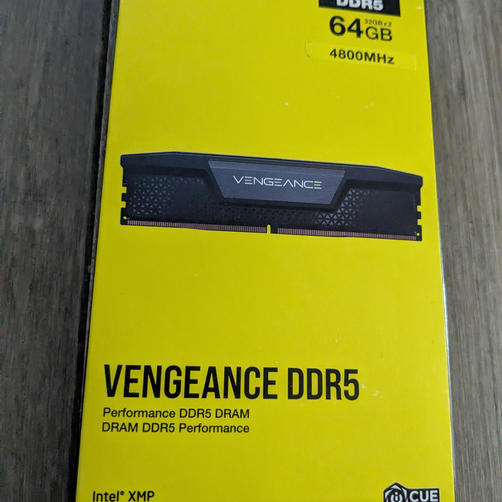 Corsair Vengeance 64GB DDR5-4800 (2x32GB)